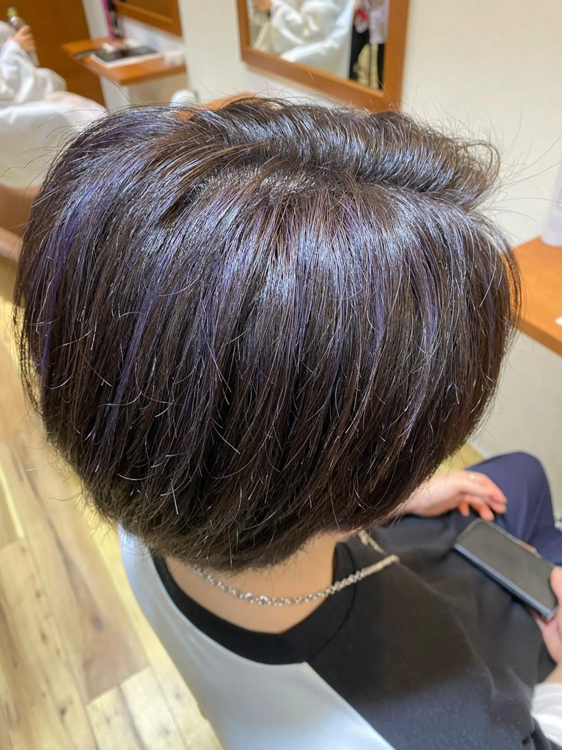 ショート カラー ハイライトカラー ラベンダーカラー ハイライト ヘアカラー トリートメント 萩原 凌✄﻿のヘアスタイル