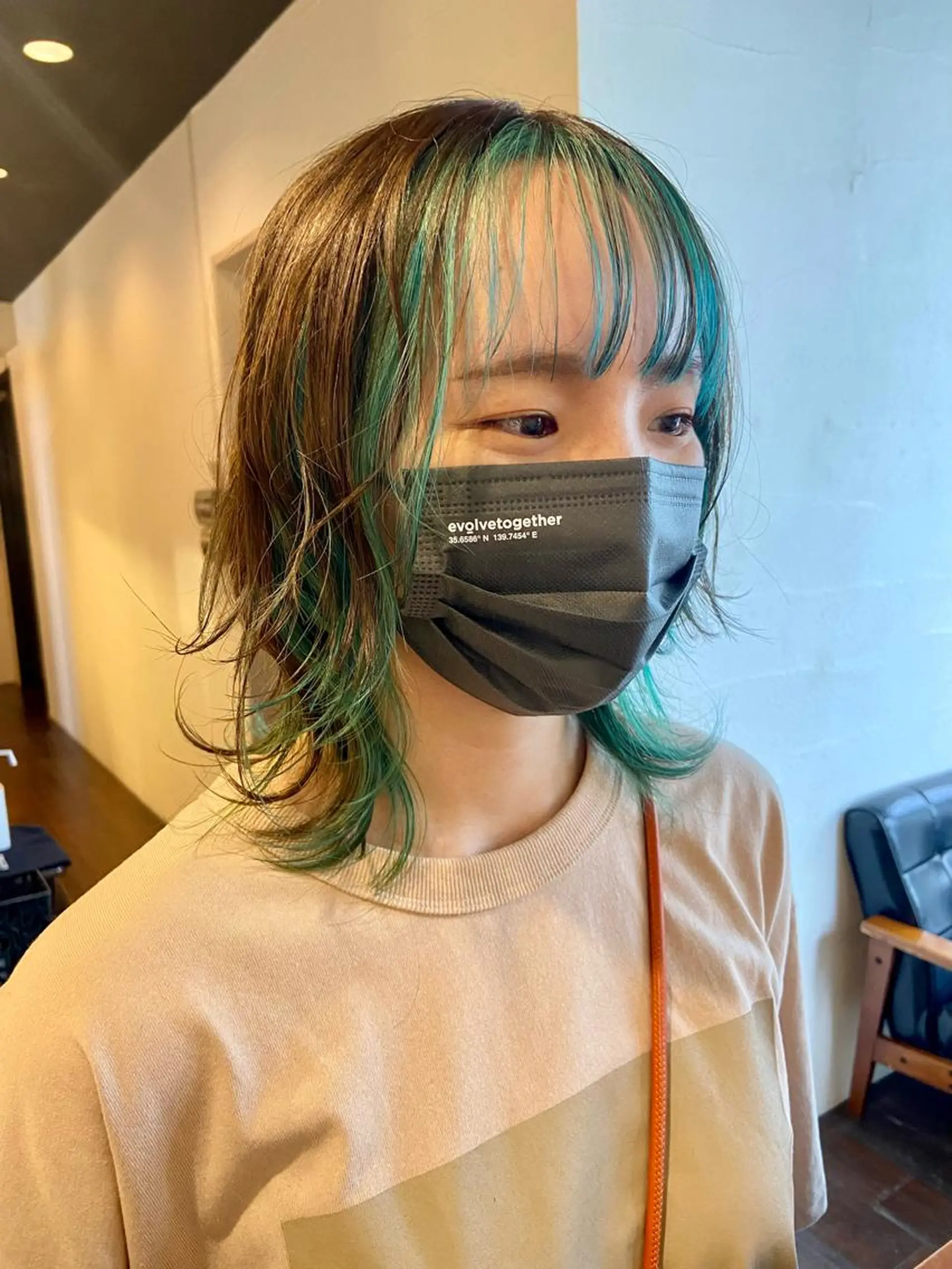 ミディアム aW HAIRカンノ カナエのヘアスタイル