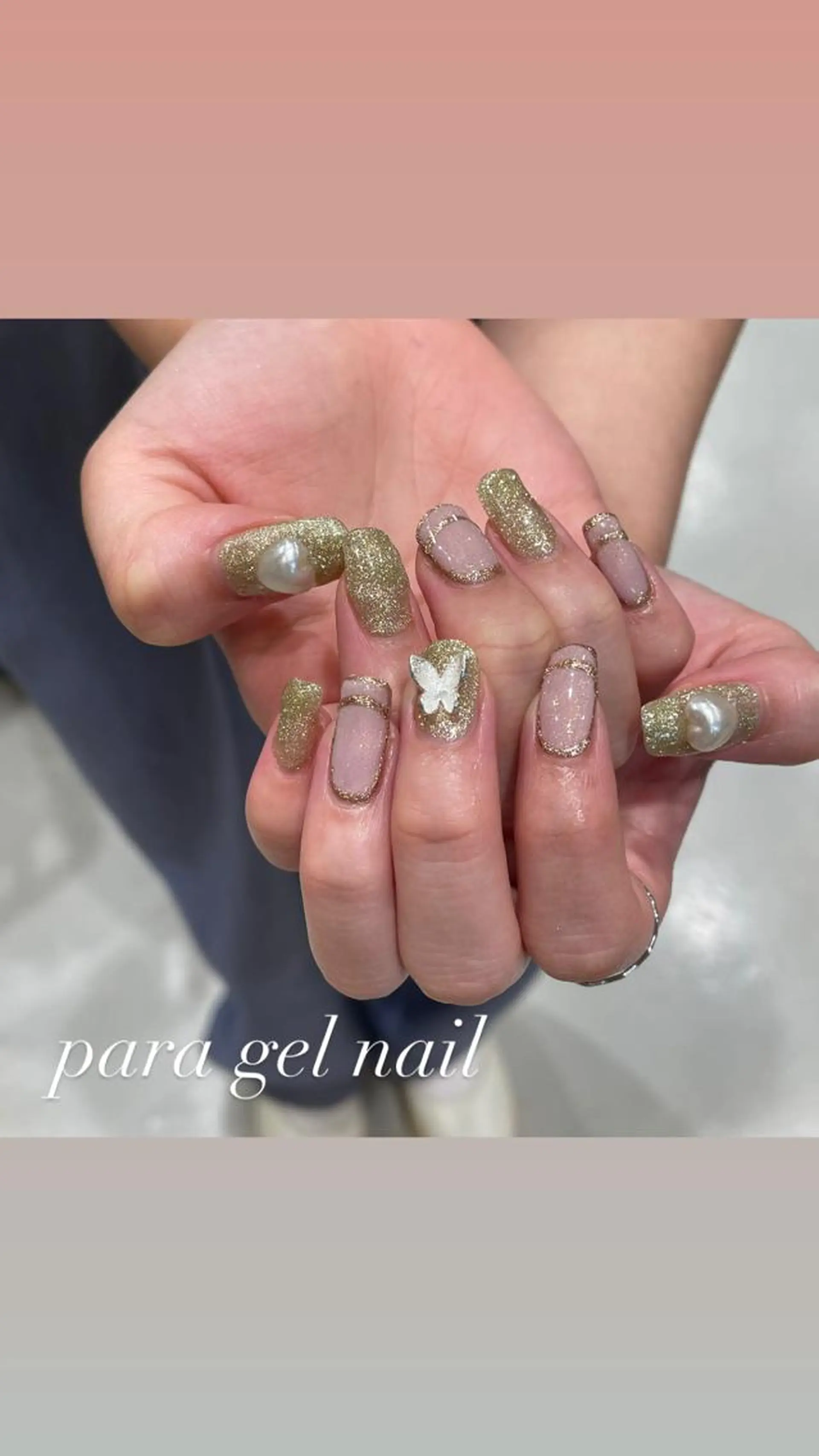 ネイル アートネイル ジェルネイル パラジェル ハンドネイル 淡色ネイル 🎀moeのネイルデザイン