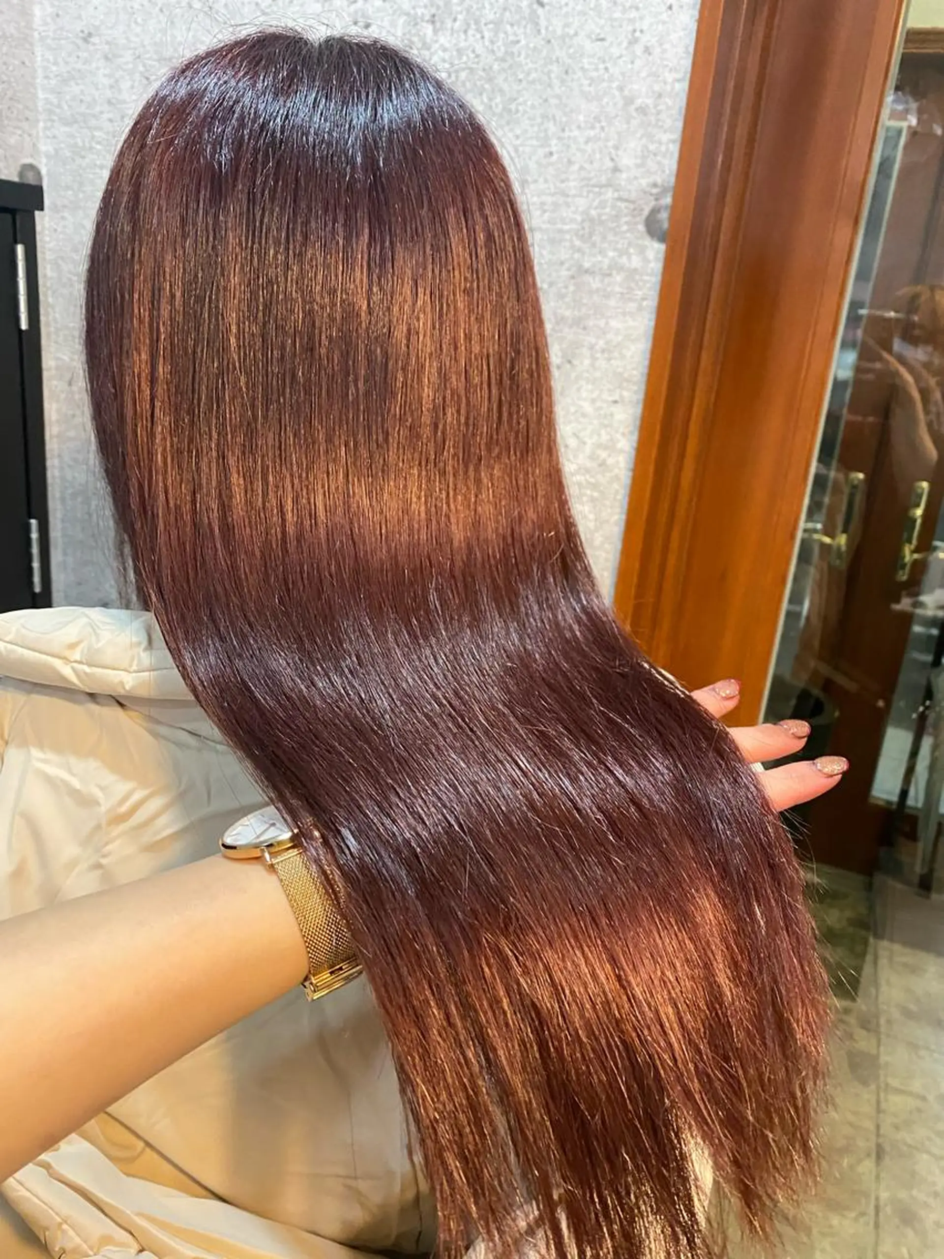 ロング カラー パーマ ヘアアレンジ カット 縮毛矯正 🫧赤み消し＊艶髪 nanami🫧のヘアスタイル