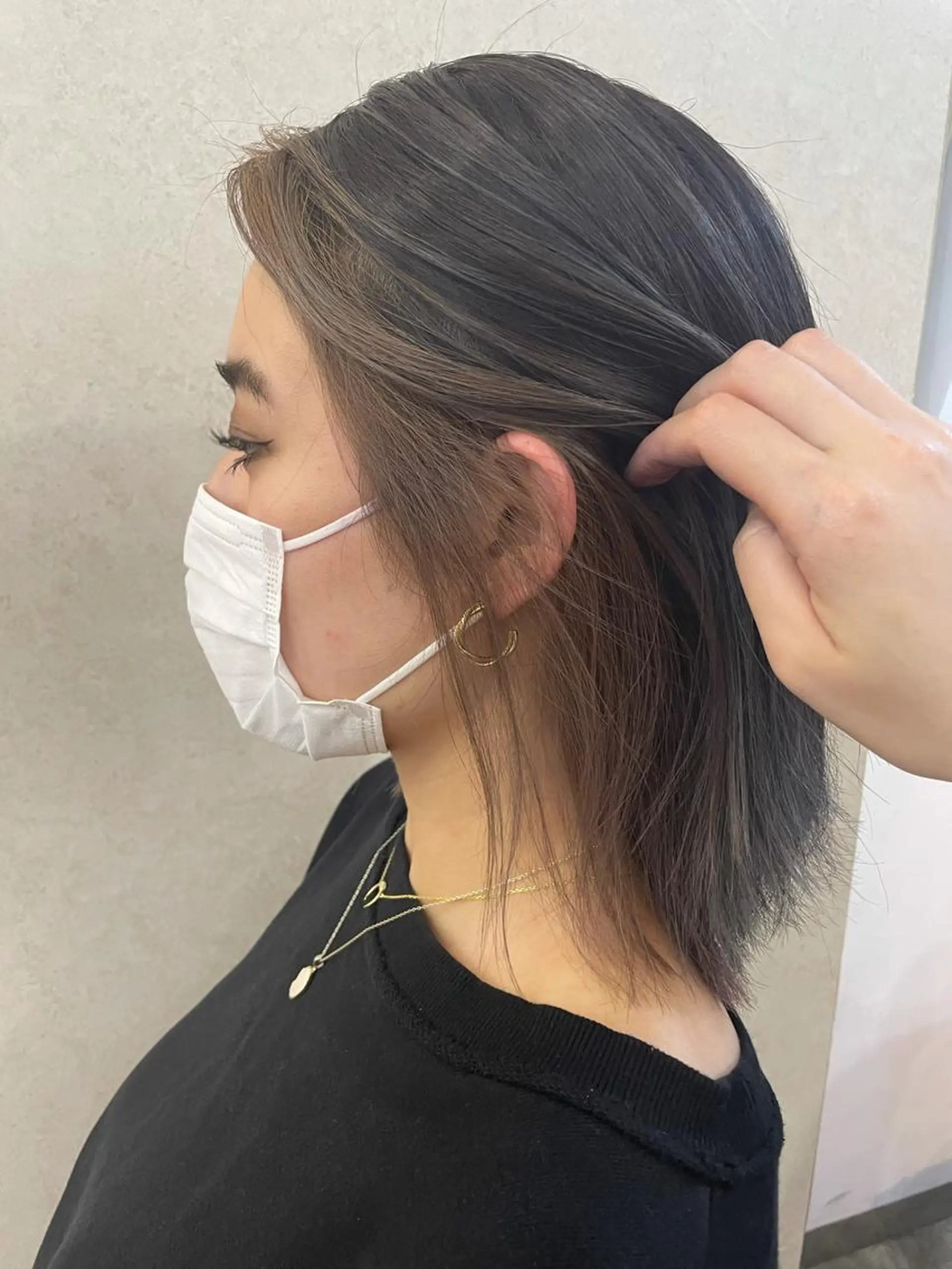 ロング カラー ヘアアレンジ シールエクステ ミストバング ベージュカラー ブリーチ  フェイスフレーミング 🦋高瀬寛菜🦋 韓国/ブリーチのヘアスタイル