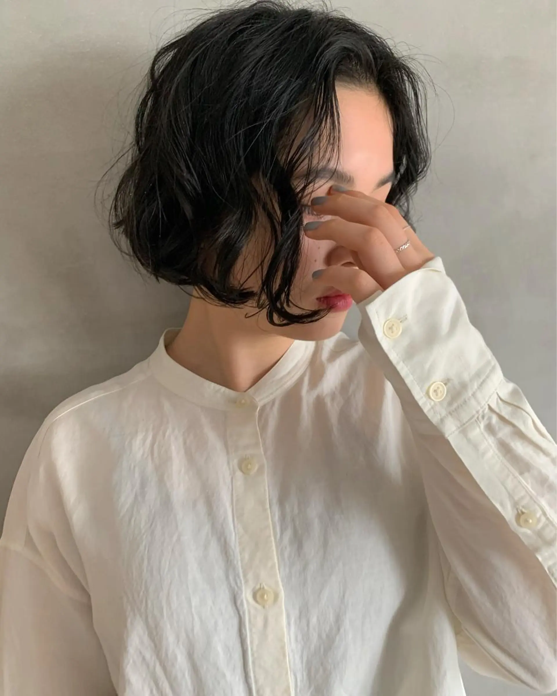 ショート パーマ カット パーマ トリートメント アンニュイヘア🪽 ayumiのヘアスタイル