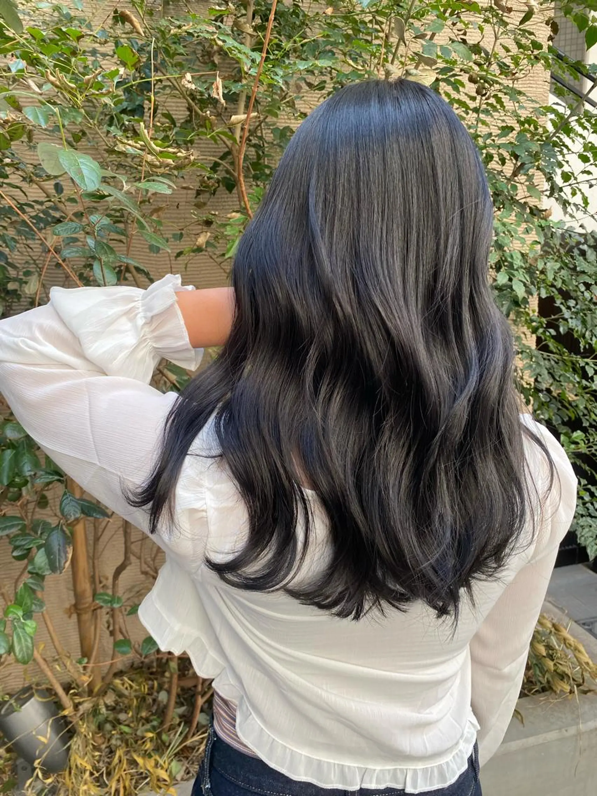 セミロング カラー グレージュ ♡レイヤーカット れお♡のヘアスタイル