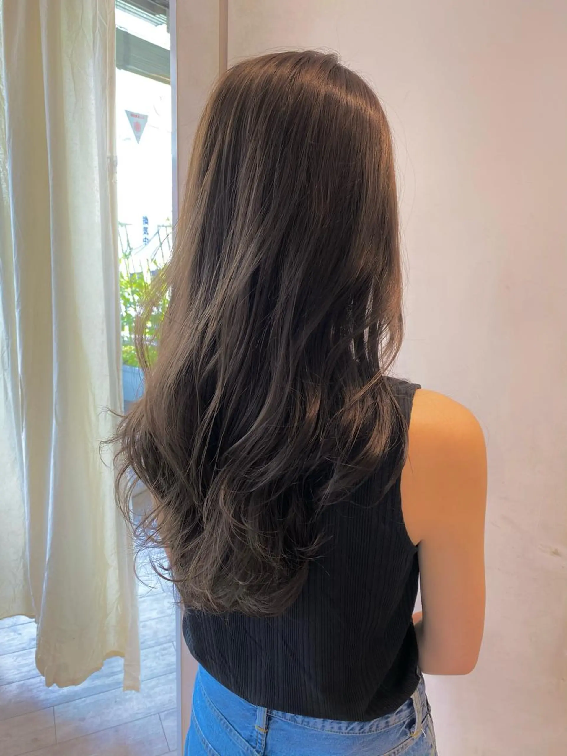 ロング カラー 顔まわりカット🌟 くびれヘア/寺門遥輝のヘアスタイル