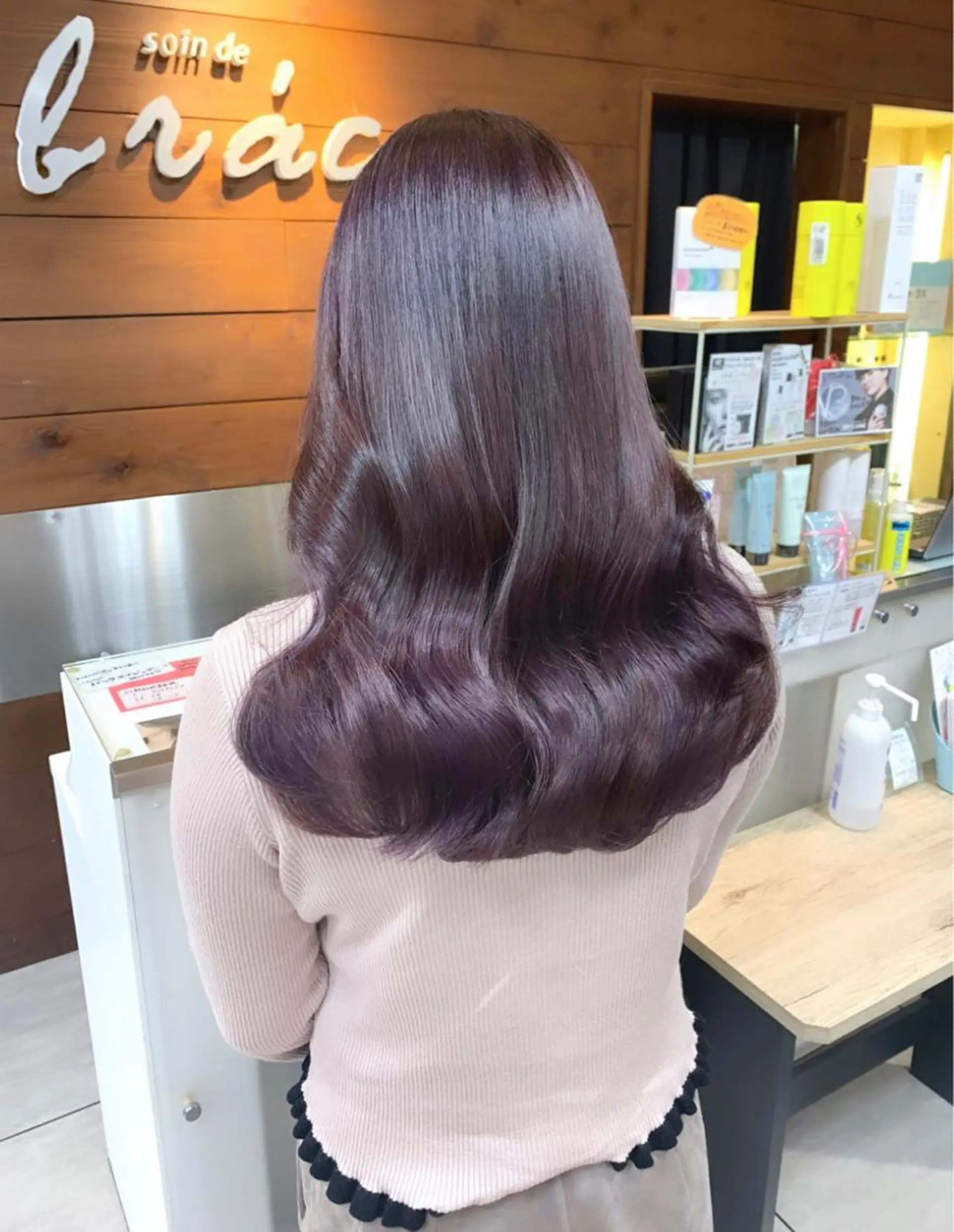 ロング パープルカラー 🫧艶髪カラー🫧 森本くるみのヘアスタイル