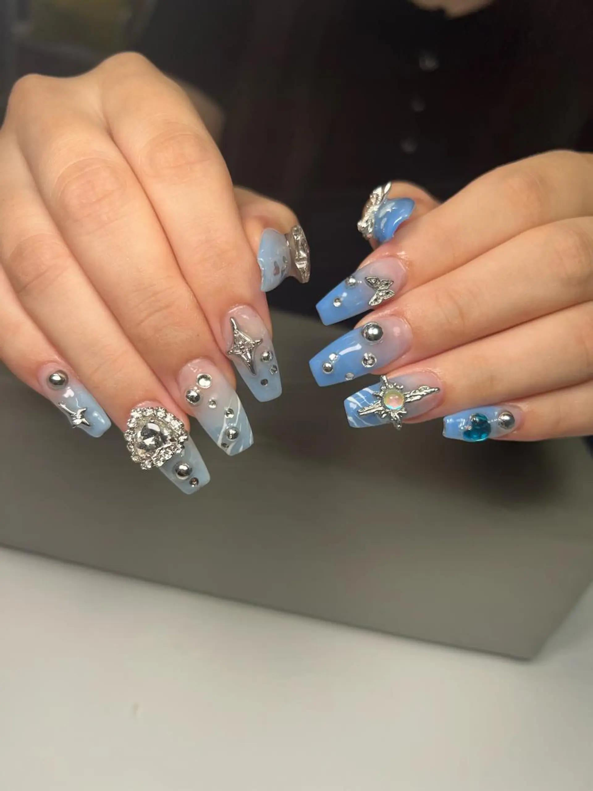 ネイル 韓国ネイル スカルプネイル Nail Salon L'arc所属・💊大阪/心斎橋 moni🧠のネイルデザイン
