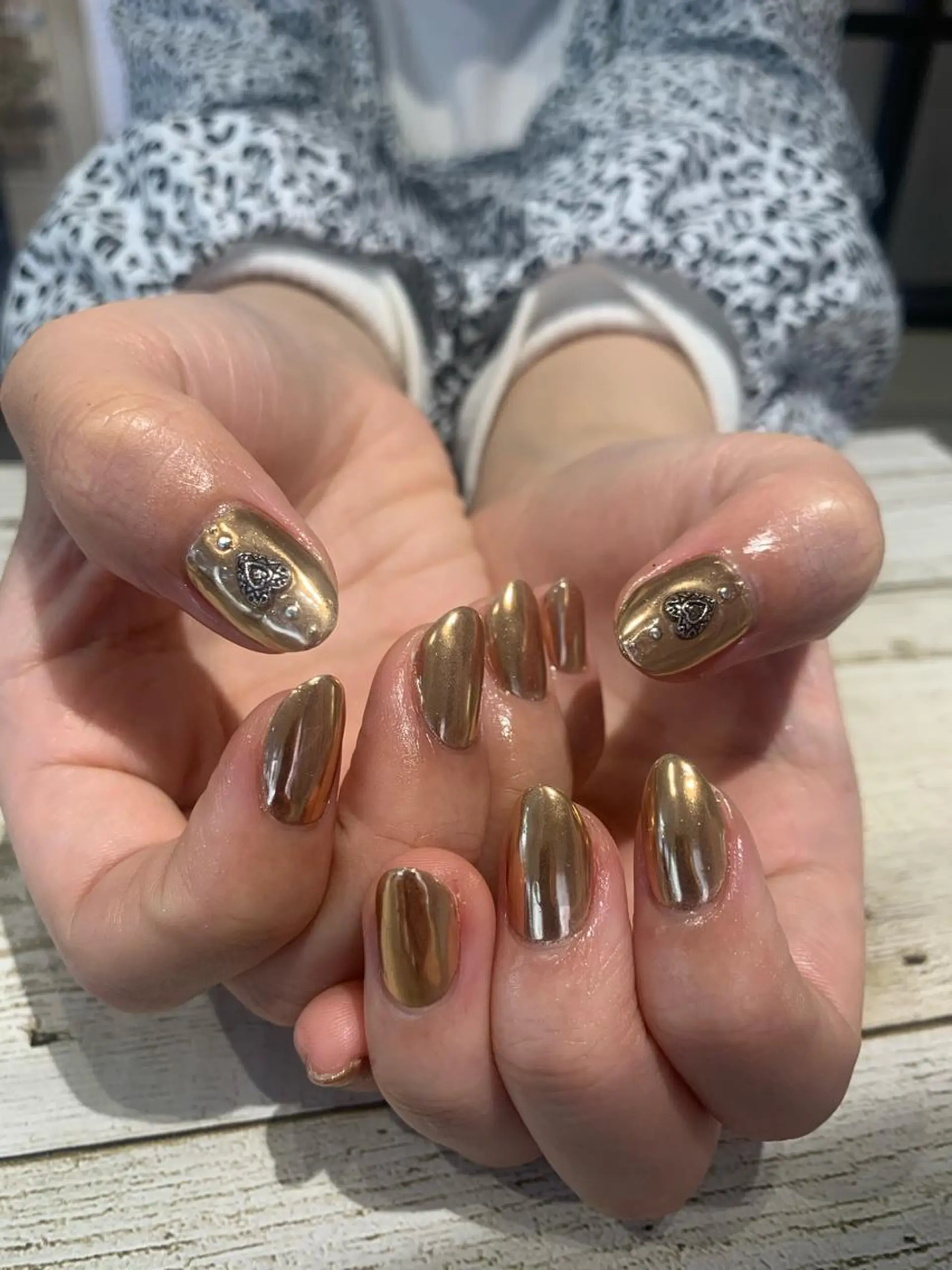 ネイル ミラーネイル Imyme mine Rioのネイルデザイン