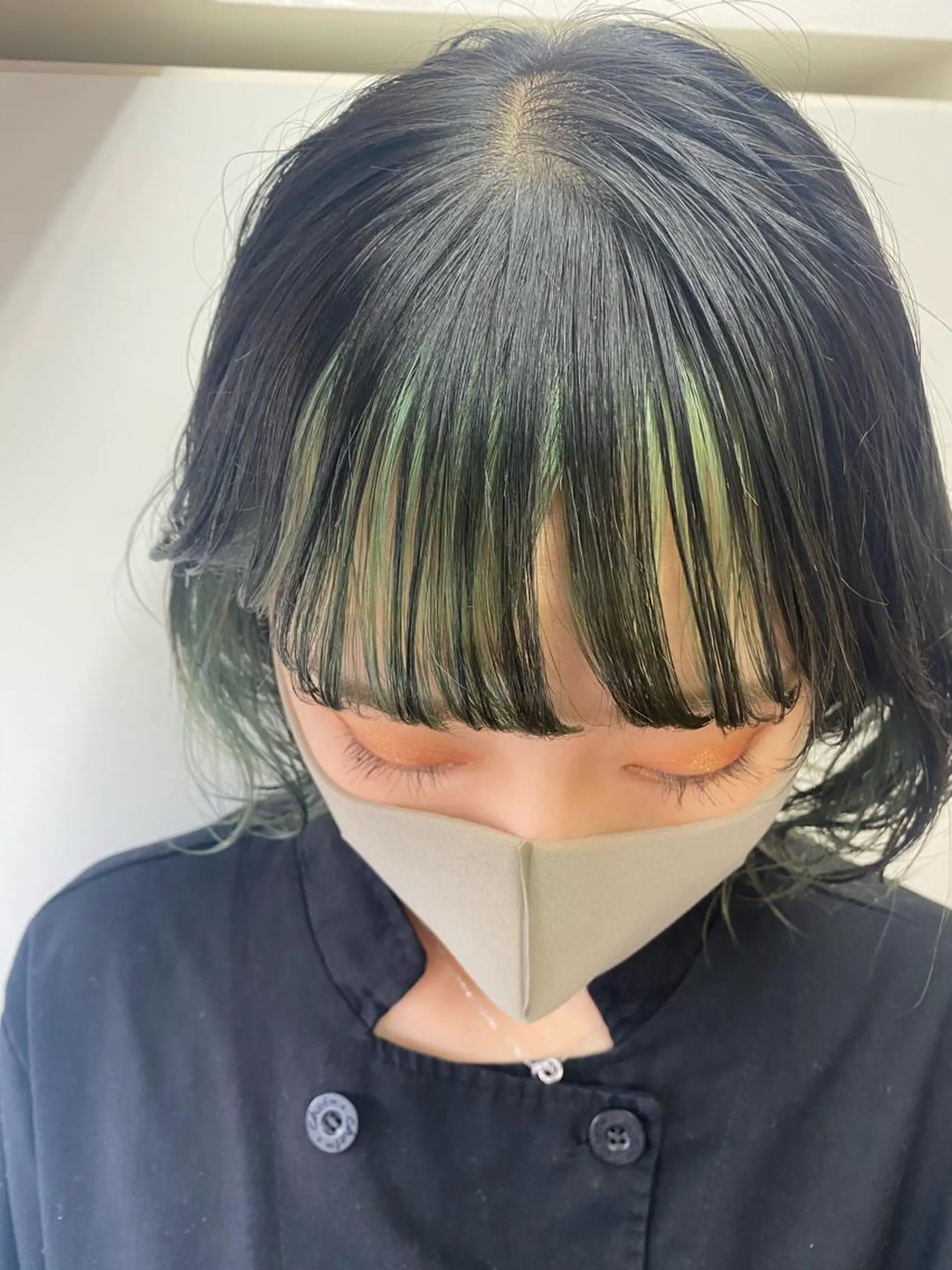 ミディアム カラー ミント ミントグリーン GO TO DAY渋谷モディ店所属・stylist トモヤのヘアスタイル