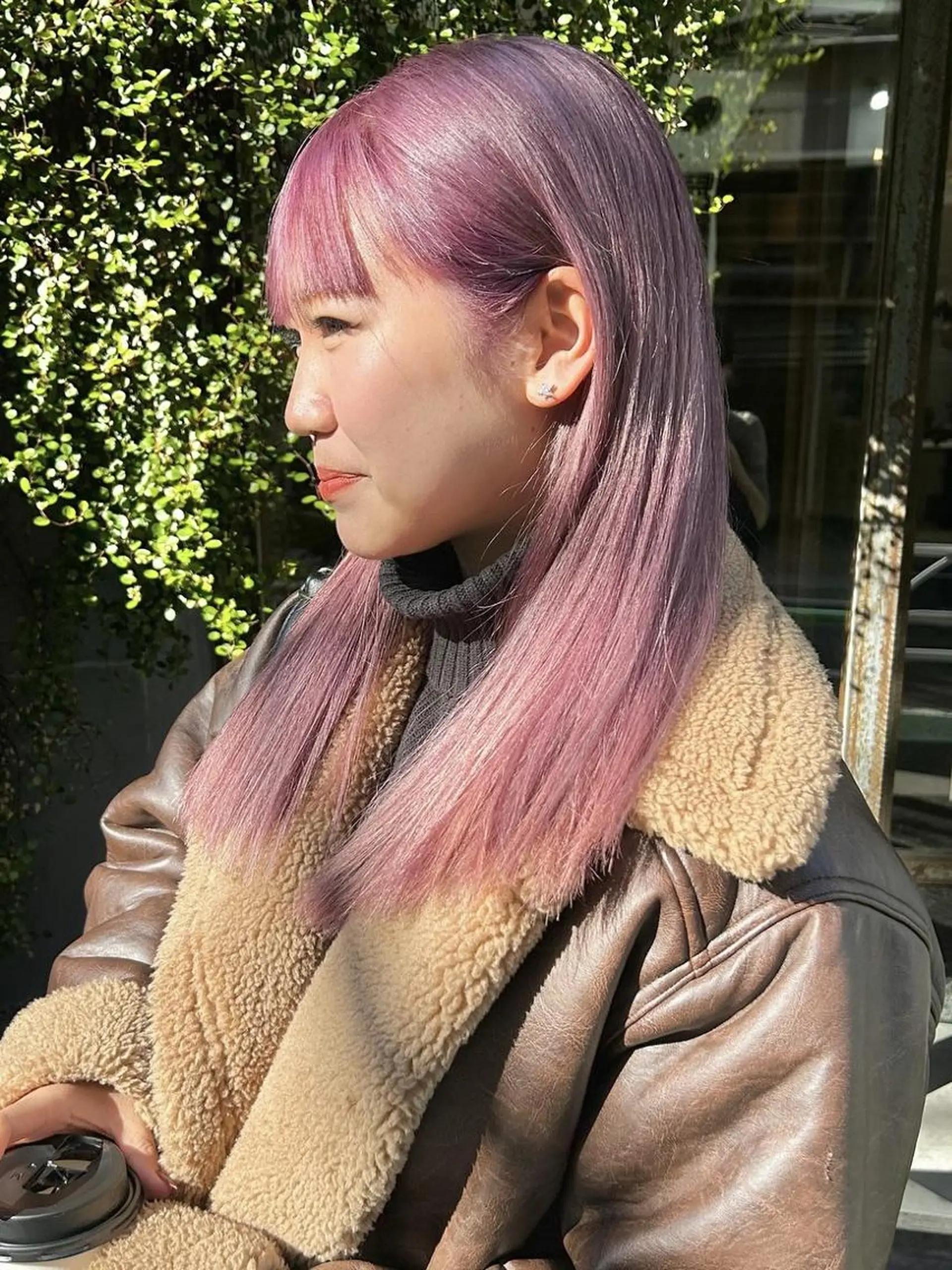 カラー ロング カット ヘアカラー トリートメント 🌼U24 ヘアデザインラボのヘアスタイル