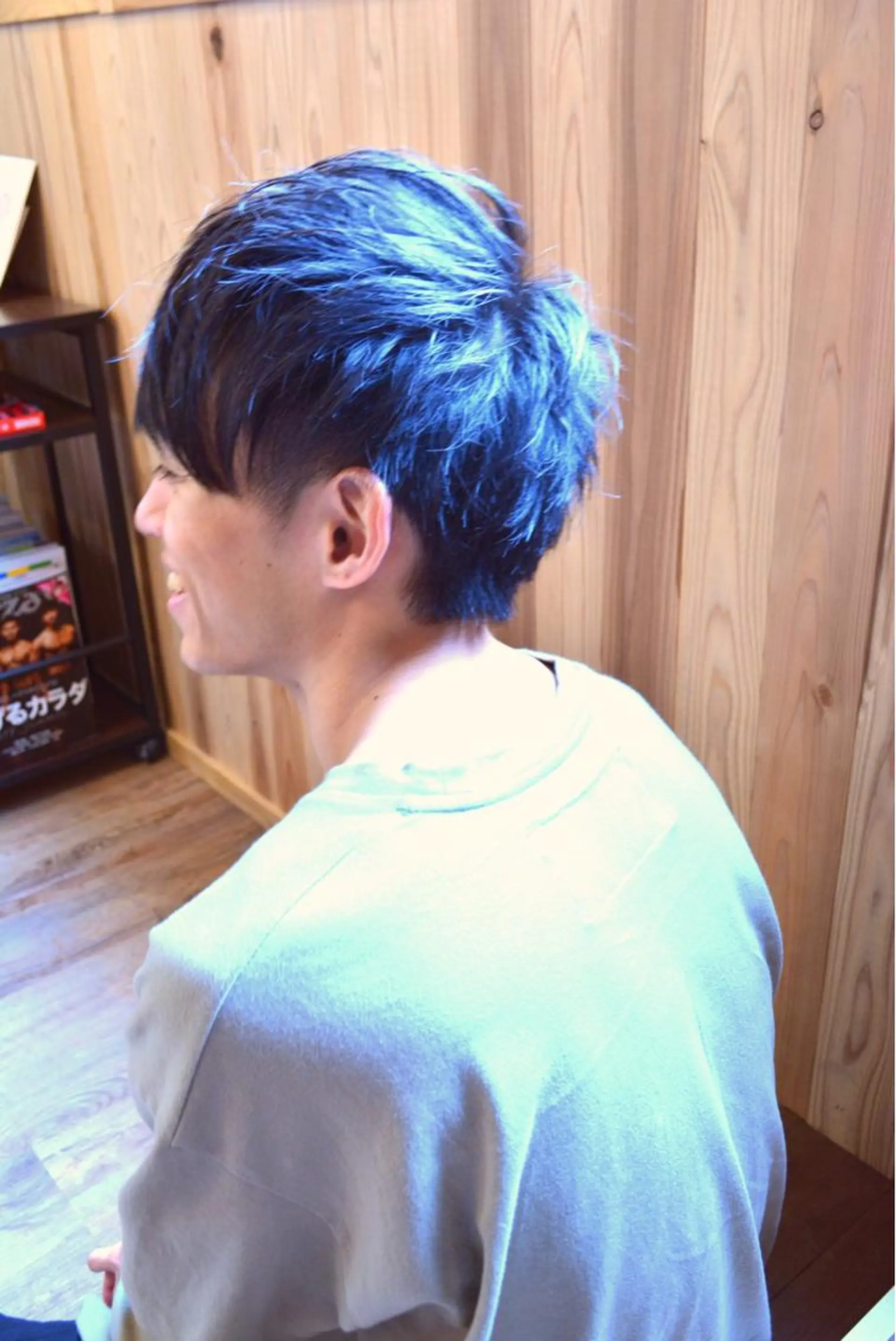 ミディアム カラー パーマ メンズ ミディアムパーマ マッシュ メンズパーマ 刈り上げ カット belle chambreイブカのその他イメージ