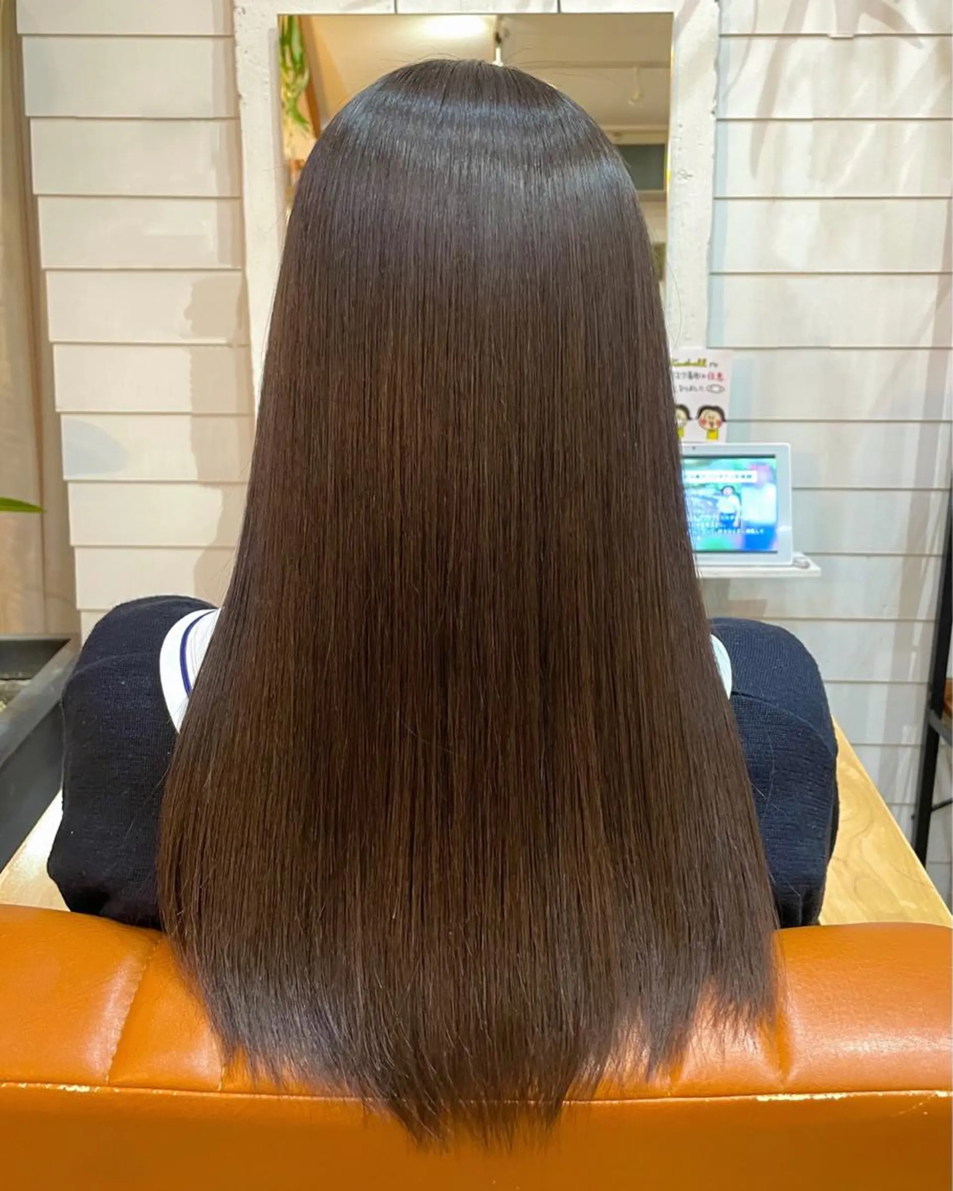 ロング パーマ ロング 縮毛矯正 奥田 誠司のヘアスタイル