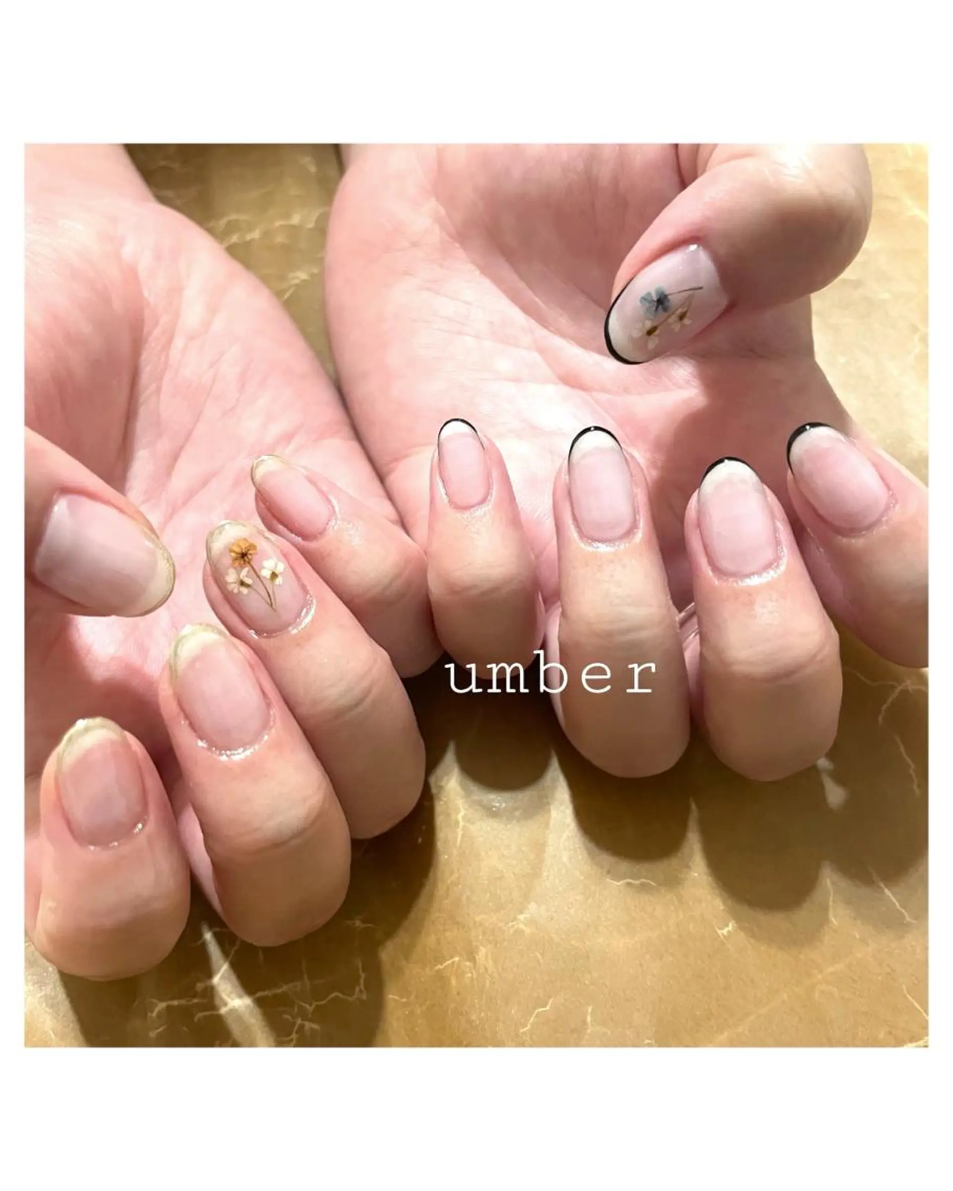 ネイル クリアネイル フラッシュネイル フットネイル フレンチネイル マグネットネイル ハンドネイル umber 三茶1分のネイルデザイン
