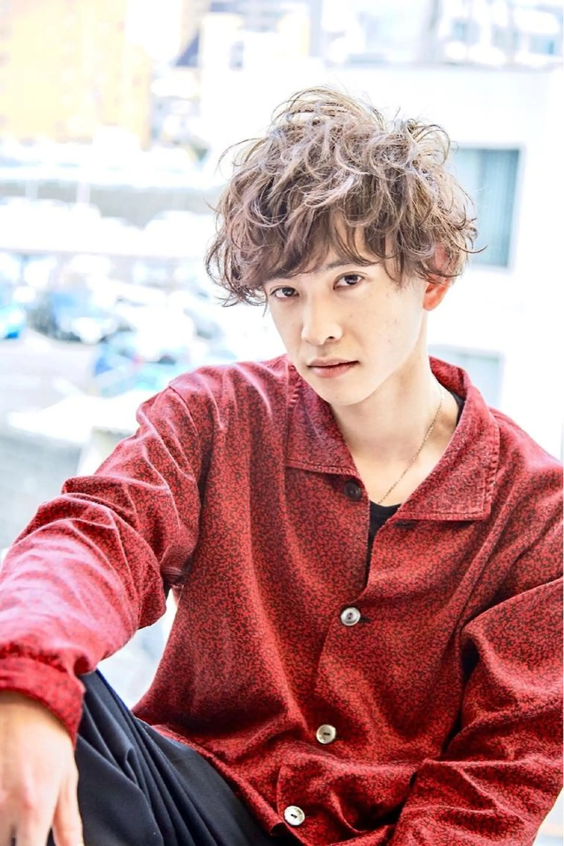 ショート パーマ 艶カラー/フェイス レイヤー/たむのヘアスタイル