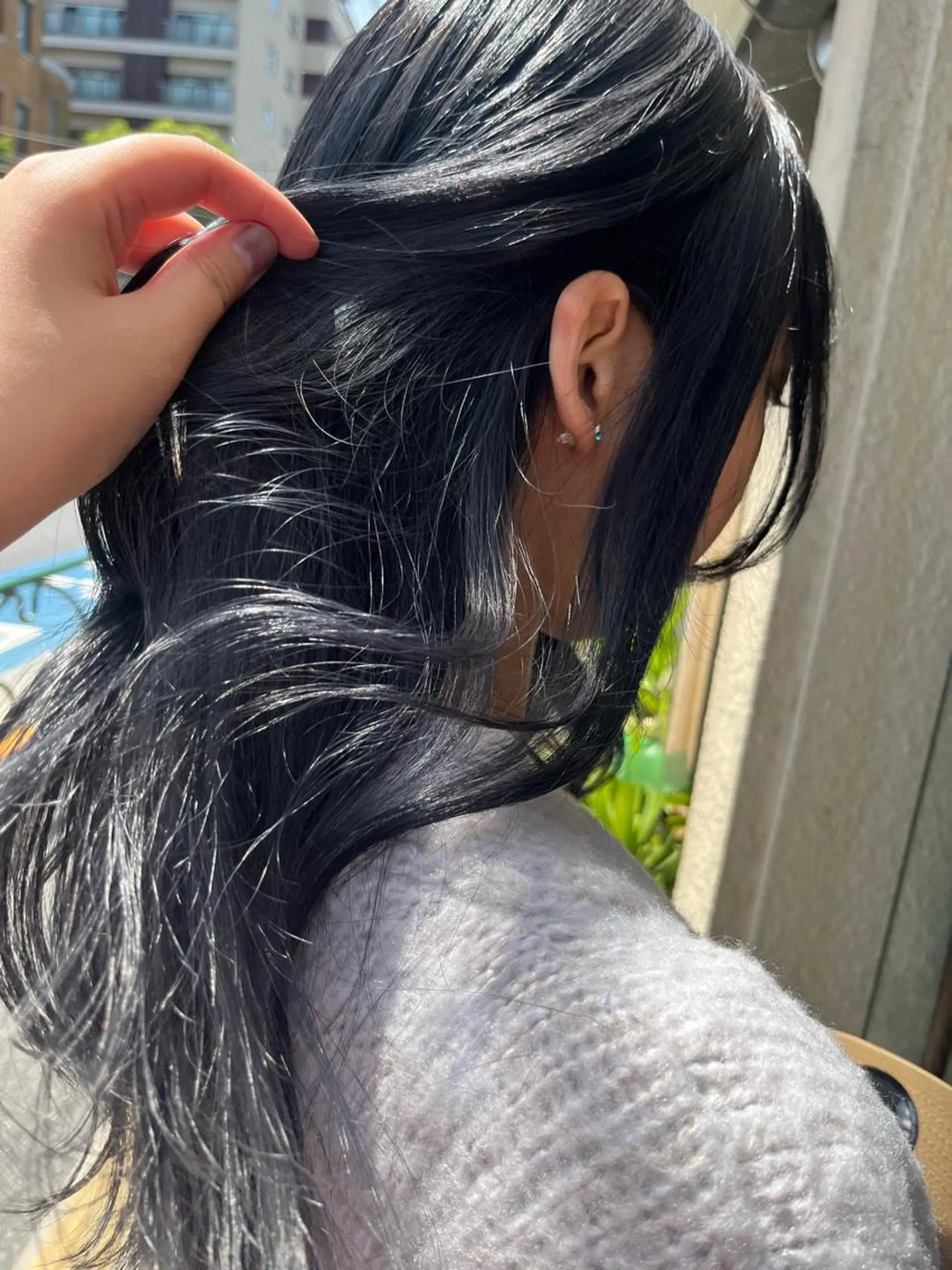 ロング カラー 艶髪/ハイトーン/ ヘアセット/モエノのヘアスタイル