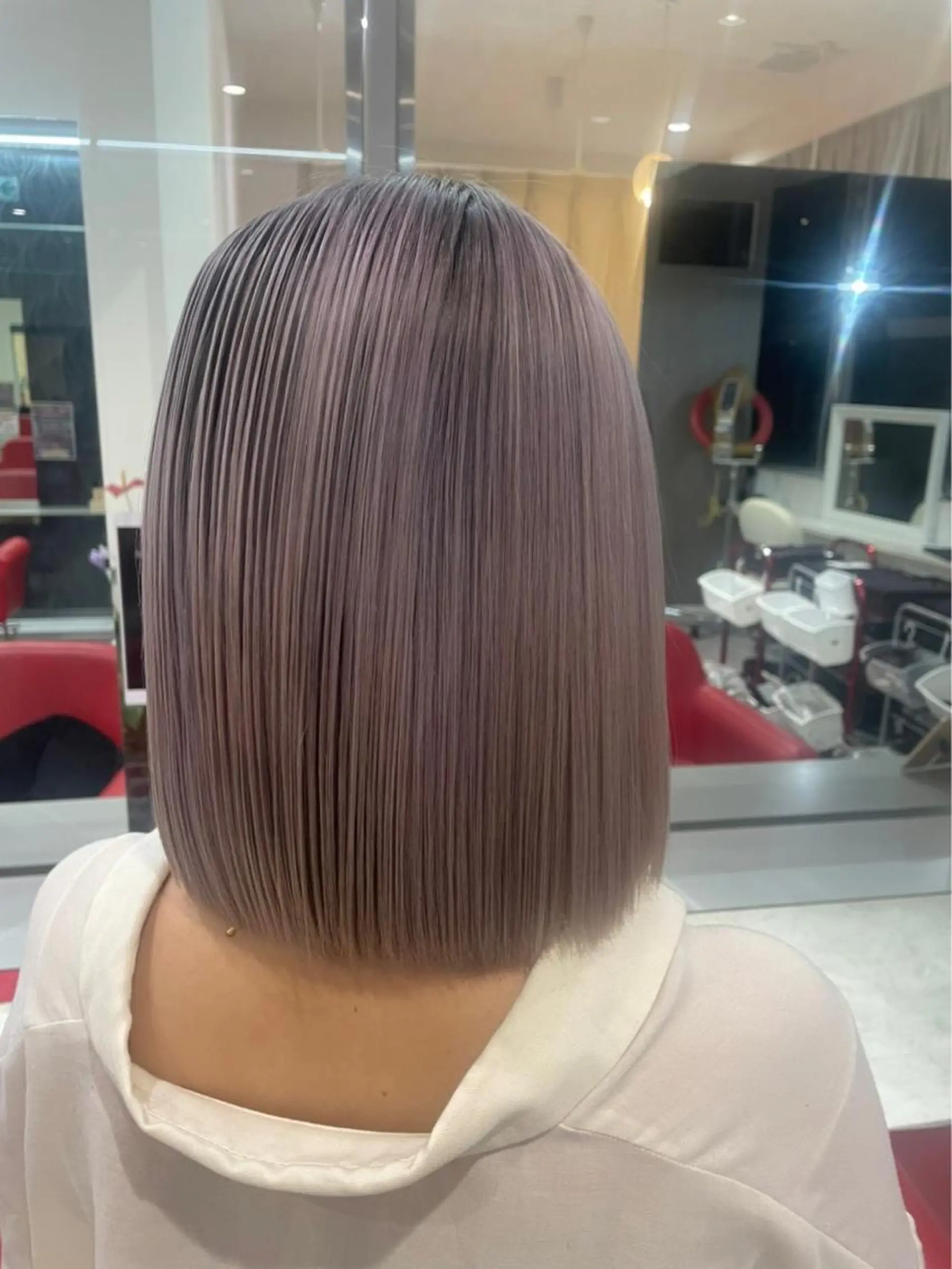 ミディアム カラー ピンクカラー Merlyosaka 早川未来のヘアスタイル