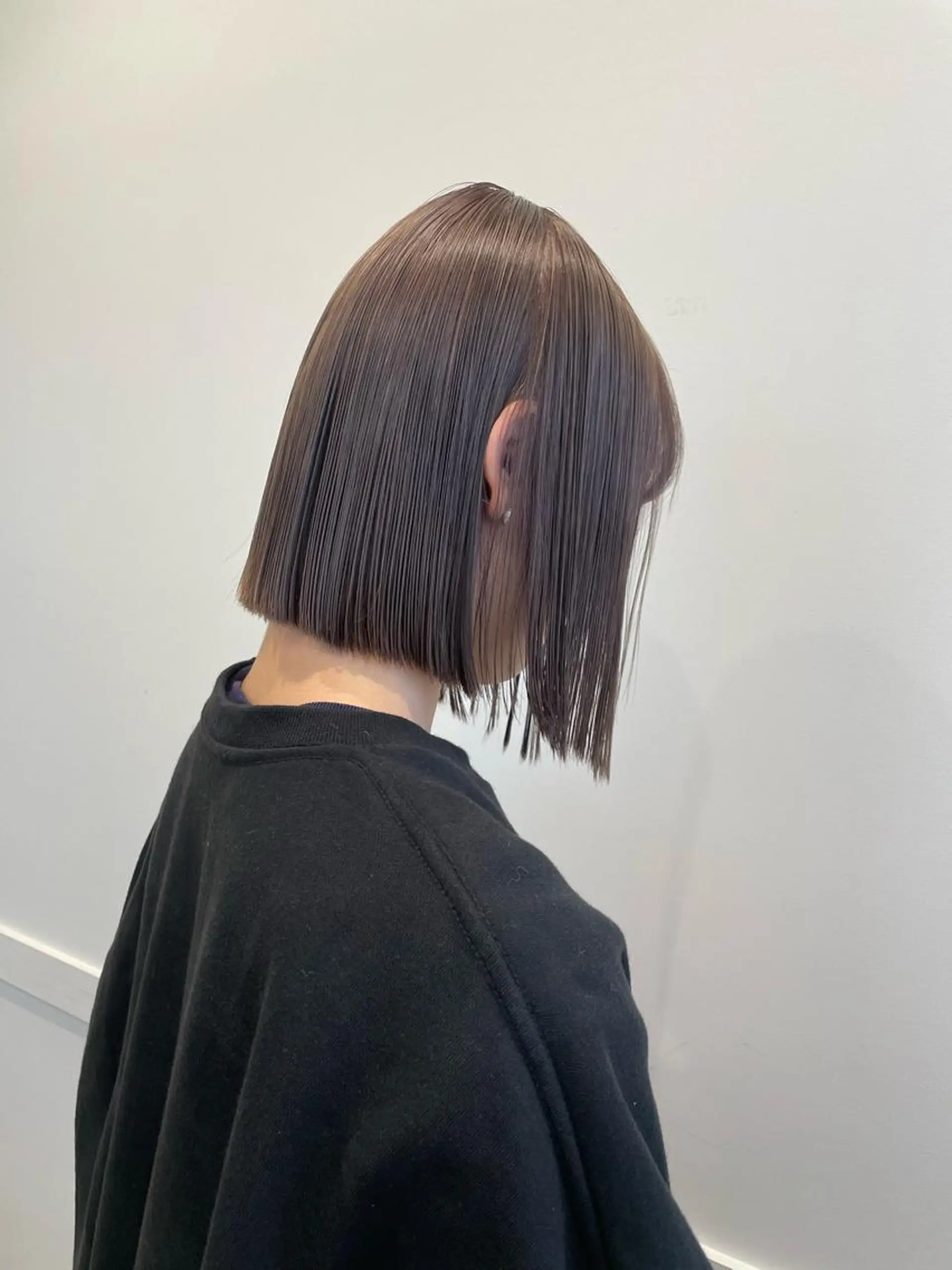 ショート カラー ベージュカラー ボブ メンズ特化 パーマ/オザワのヘアスタイル