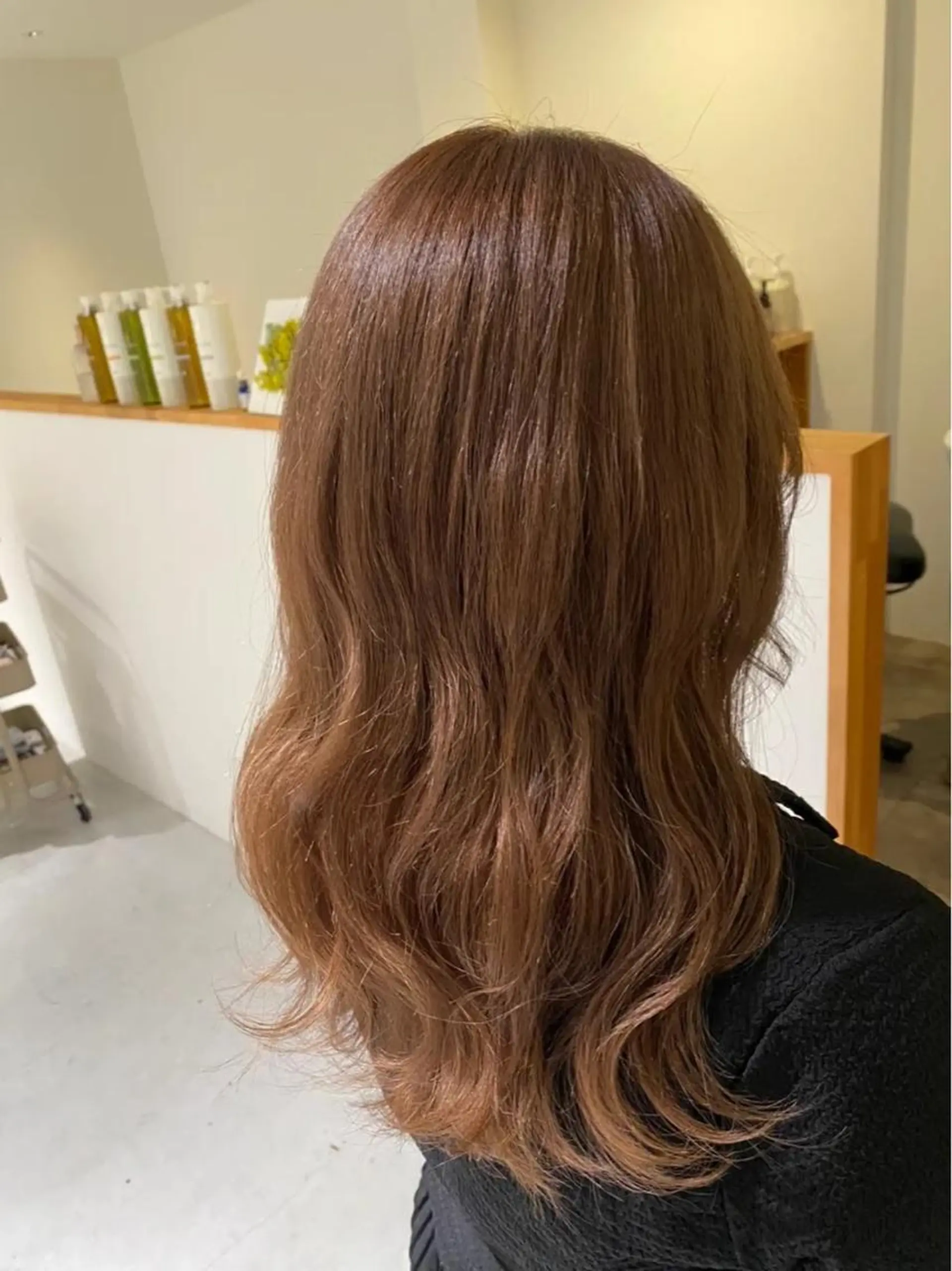 ロング カラー グレージュ ヘアカラー トリートメント レイヤー/蟹江/ くすみカラー/川口のヘアスタイル