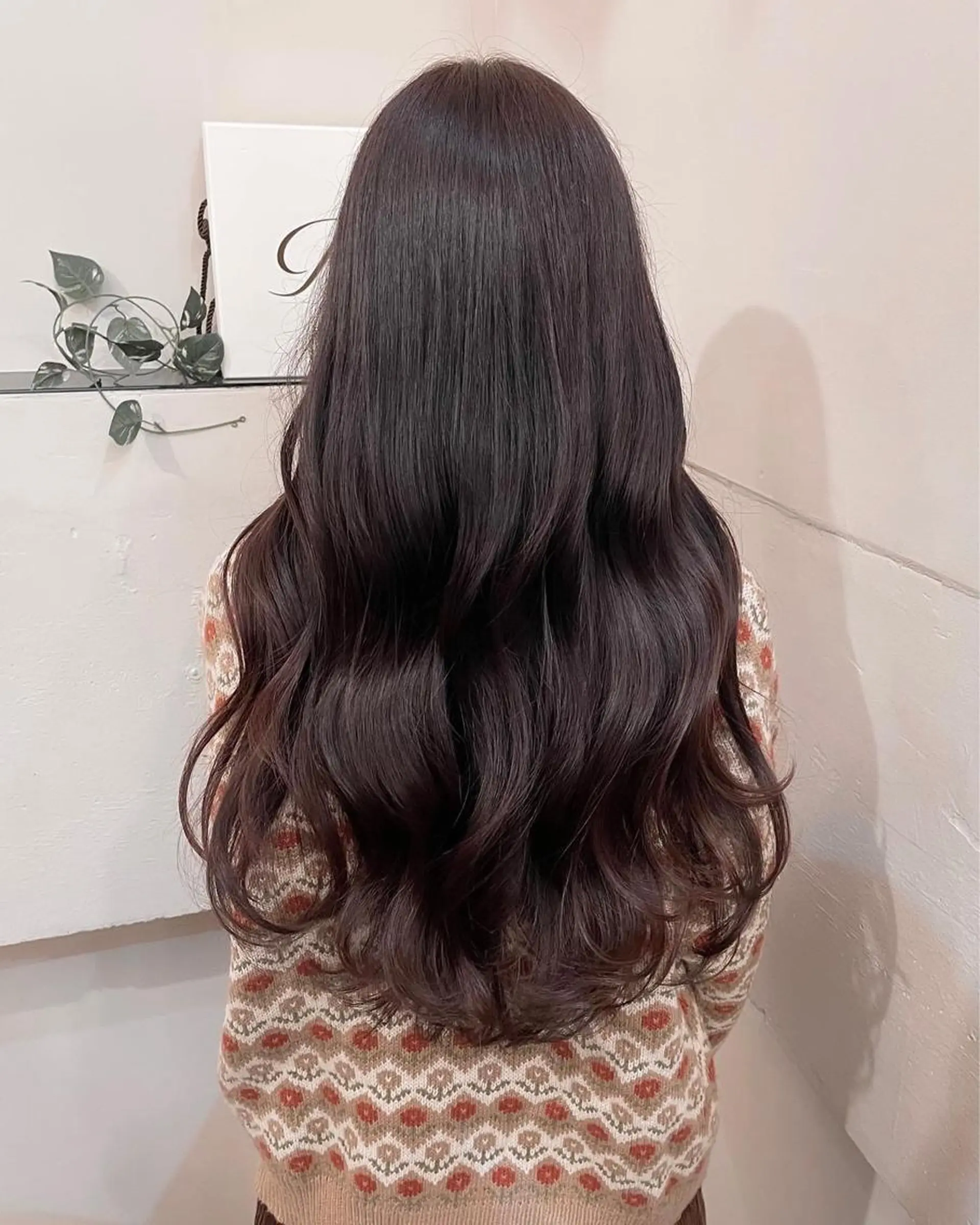 ロング カラー ロングレイヤー ブラウンカラー 透明感カラー ダークブラウン グレージュ 横浜/レイヤーカット /韓国ヘア/佐藤記正のヘアスタイル