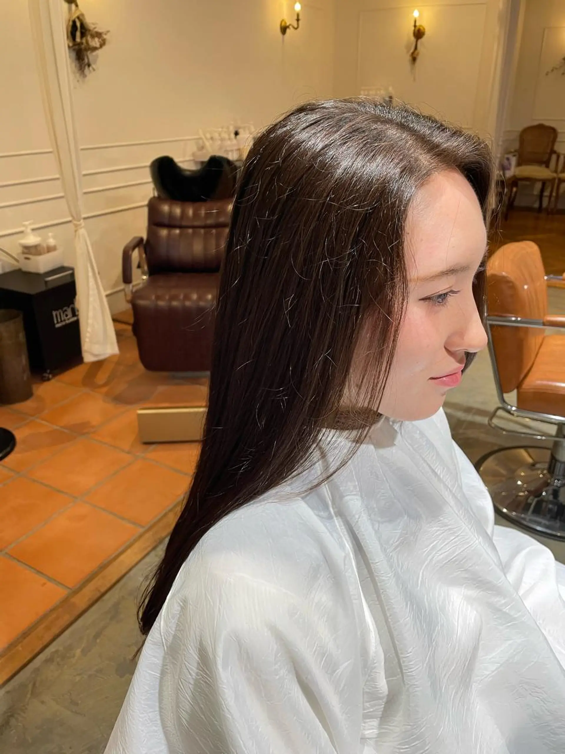 ロング カラー トリコヘアサロン 新井千智のヘアスタイル