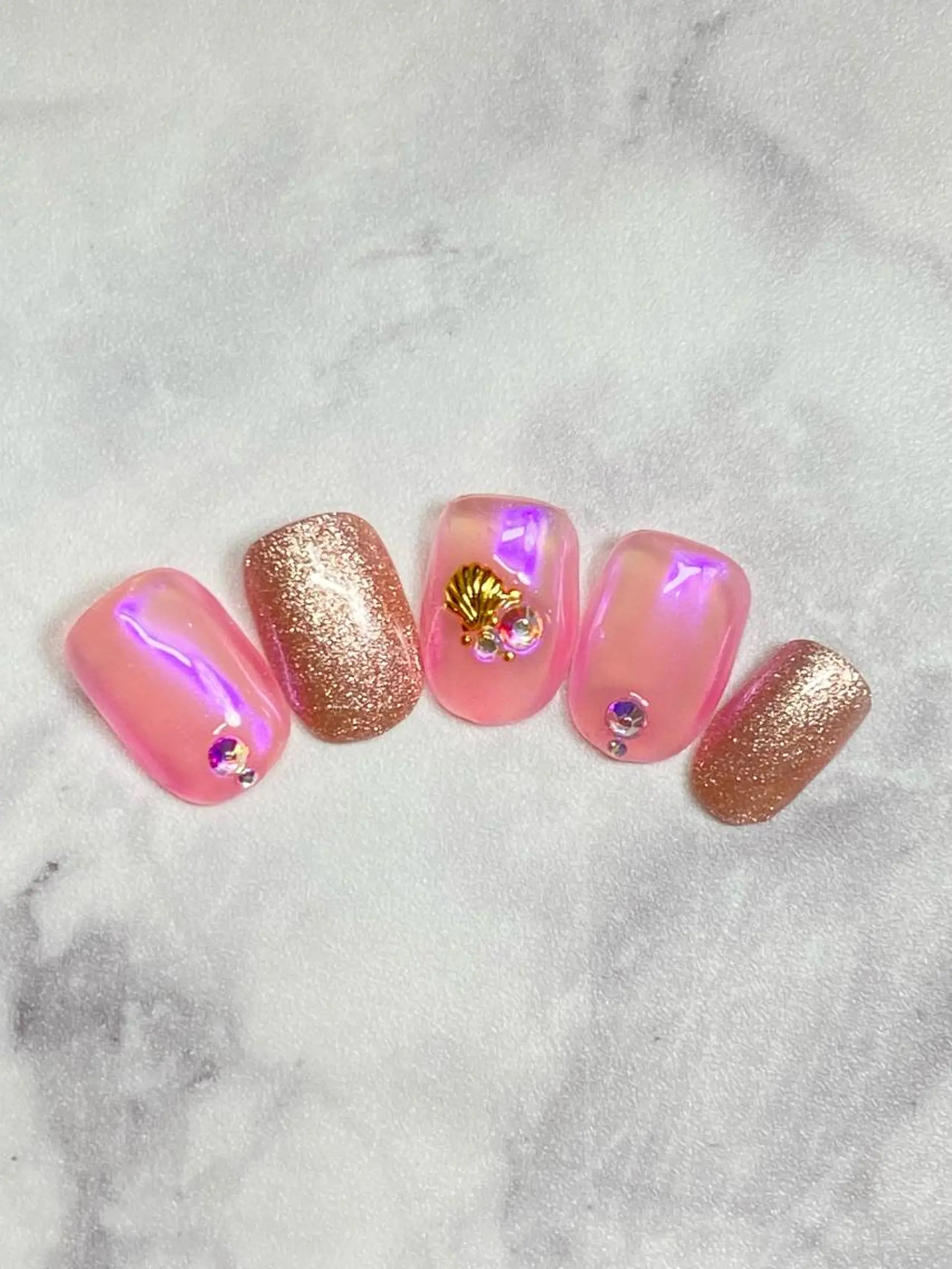 ネイル ジェルネイル 韓国ネイル パラジェル 夏ネイル ブライダルネイル ハンドネイル Nail&eye Belire 新宿のネイルデザイン