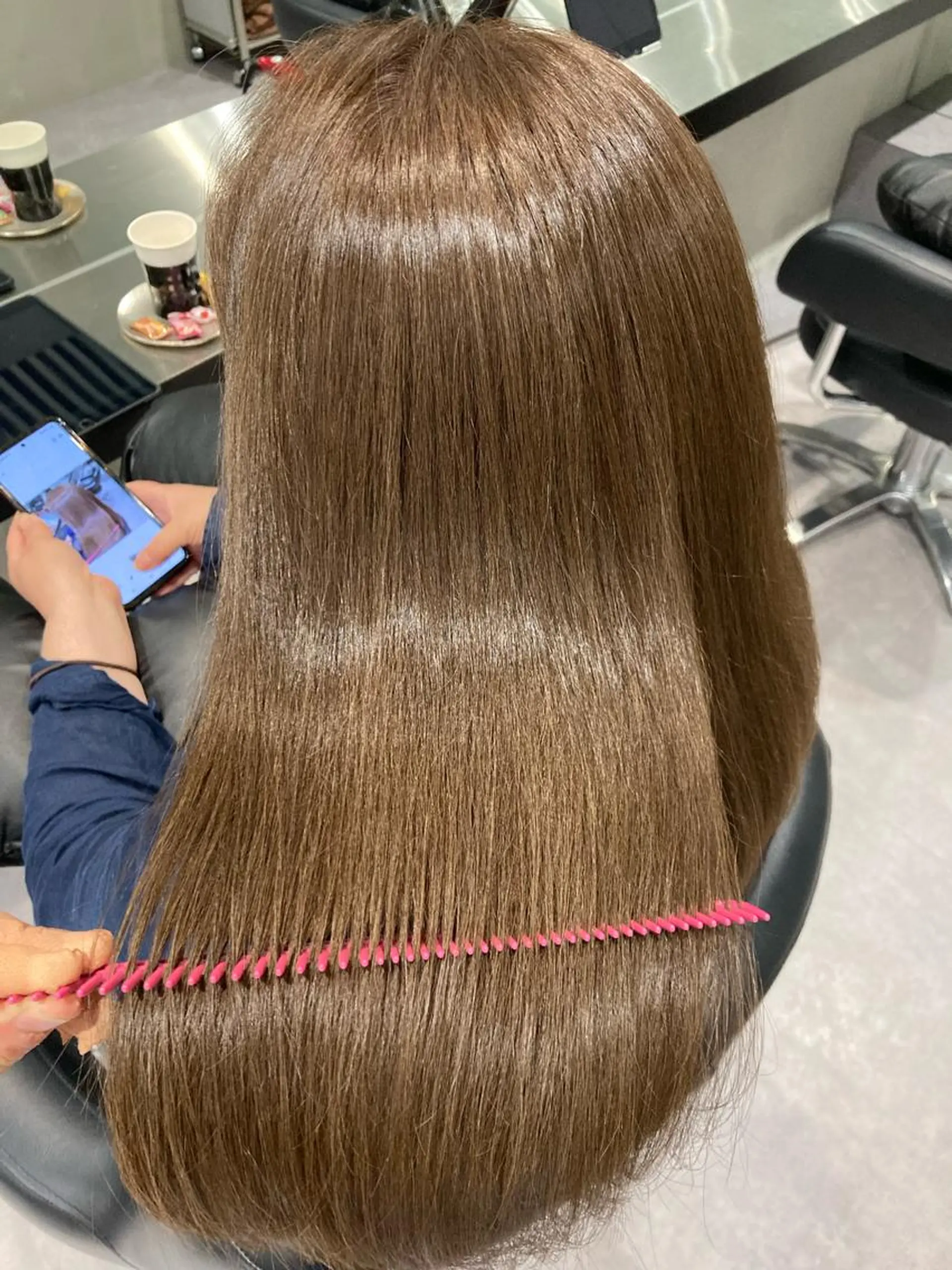 セミロング カラー 豊中/メンズ特化 岡田 龍之介のヘアスタイル