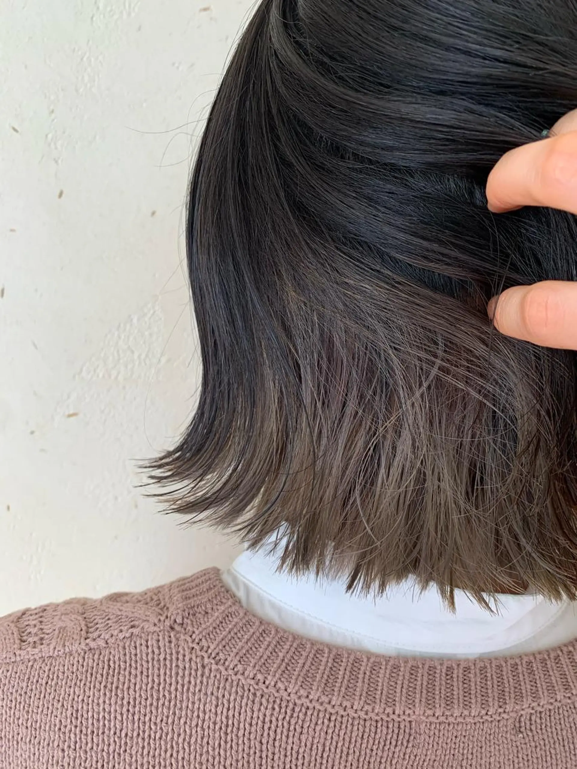 ミディアム 近鉄奈良 カラー　うのさくらのヘアスタイル