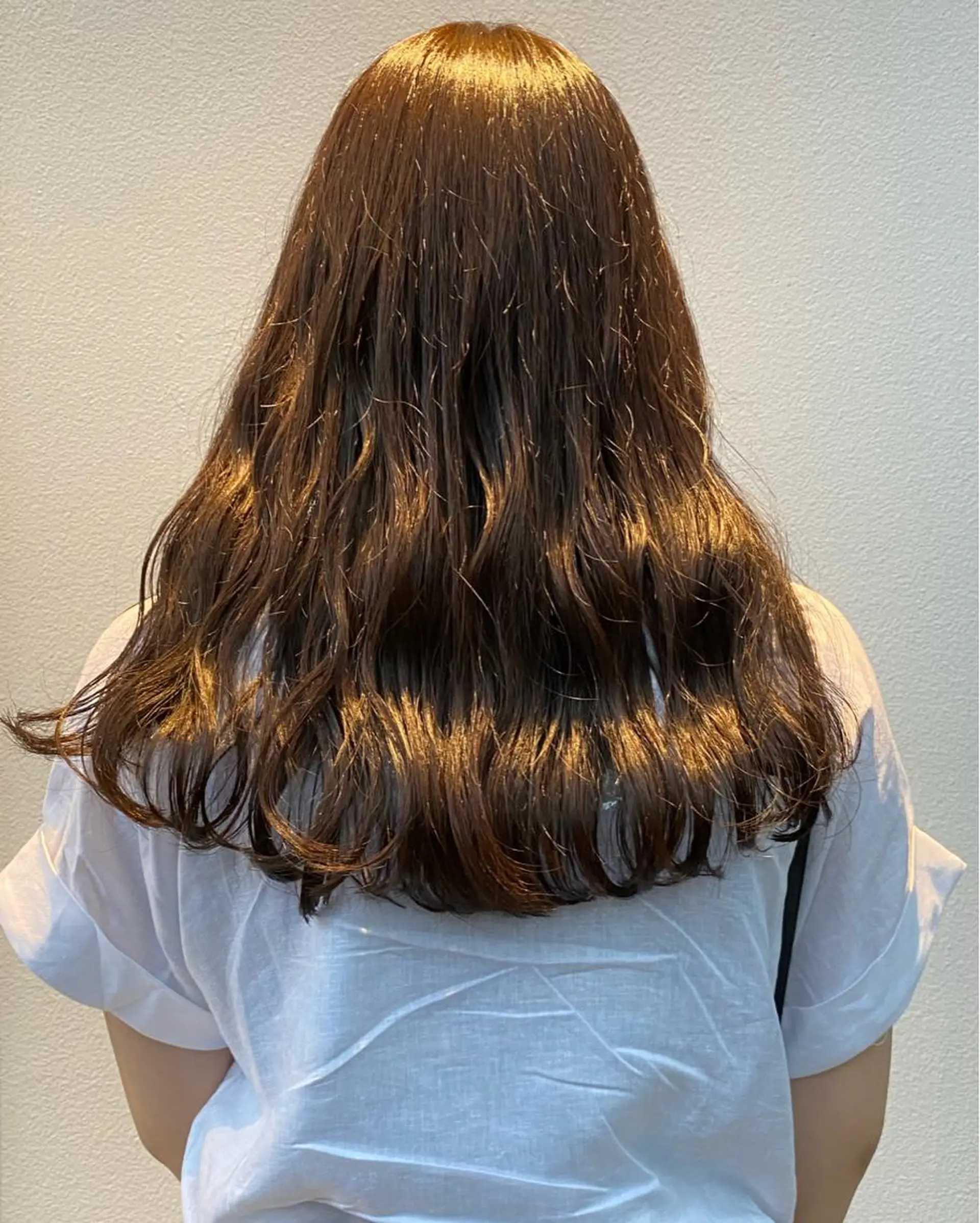 セミロング カラー ブラウンカラー チョコレートブラウン ヘアカラー 🎀暖色カラー🎀 おかだみほのヘアスタイル