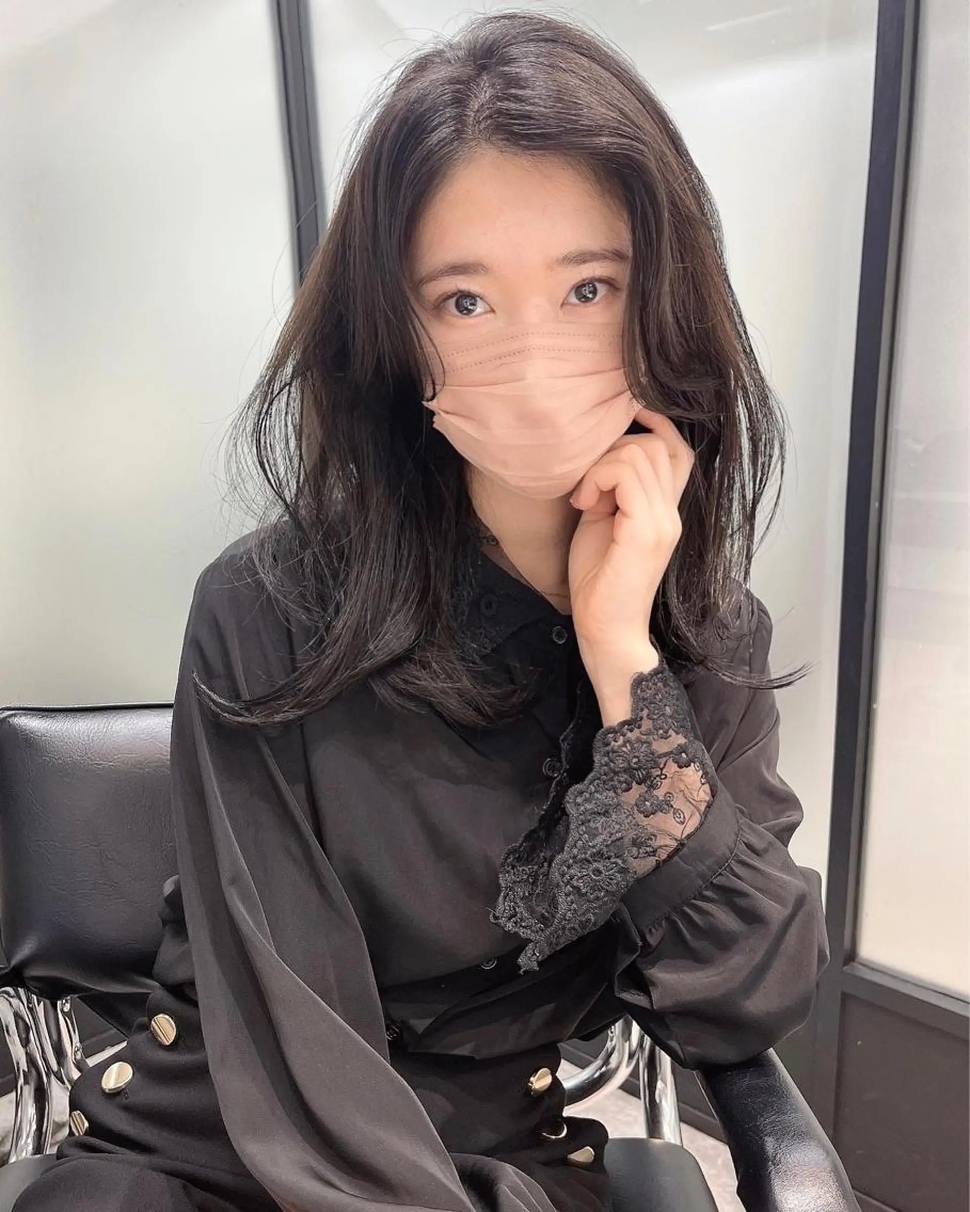 セミロング カット ヘアカラー トリートメント 韓国レイヤーカット 髪質改善▫️水野有真のヘアスタイル