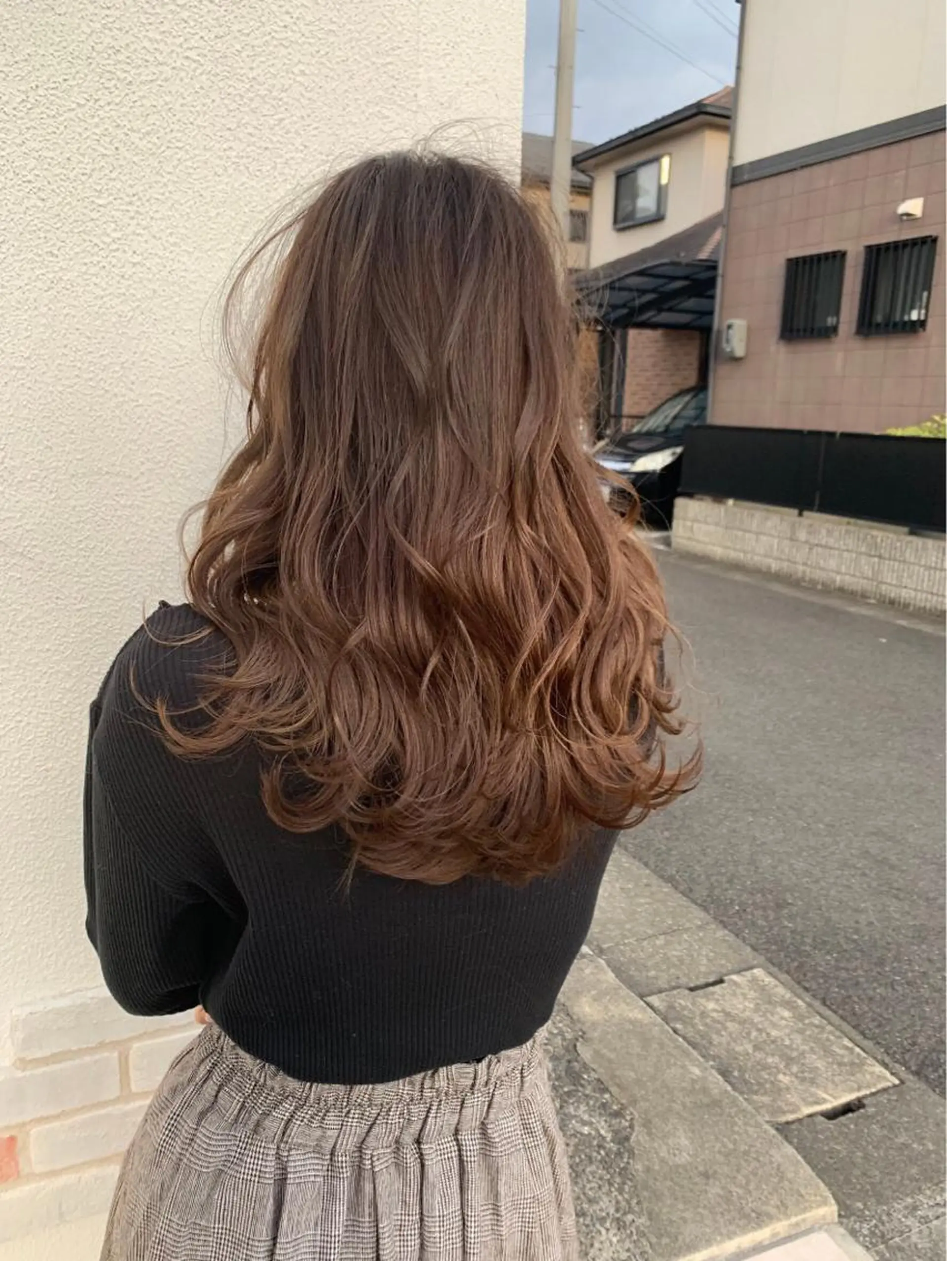 セミロング カラー 齋藤 彬のヘアスタイル