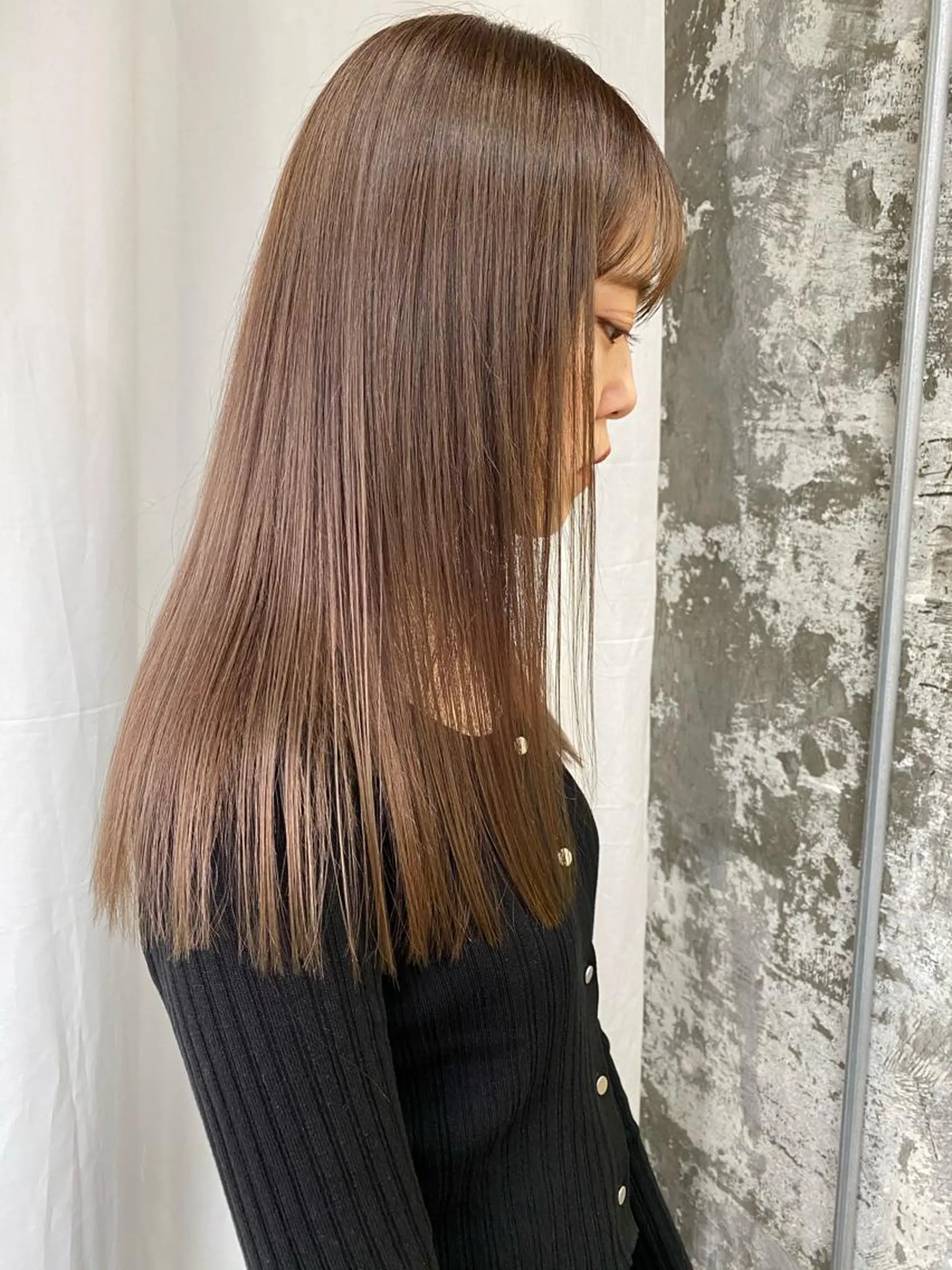 セミロング カラー グレージュ カット ヘアカラー Pia ツボイ ケイタのヘアスタイル