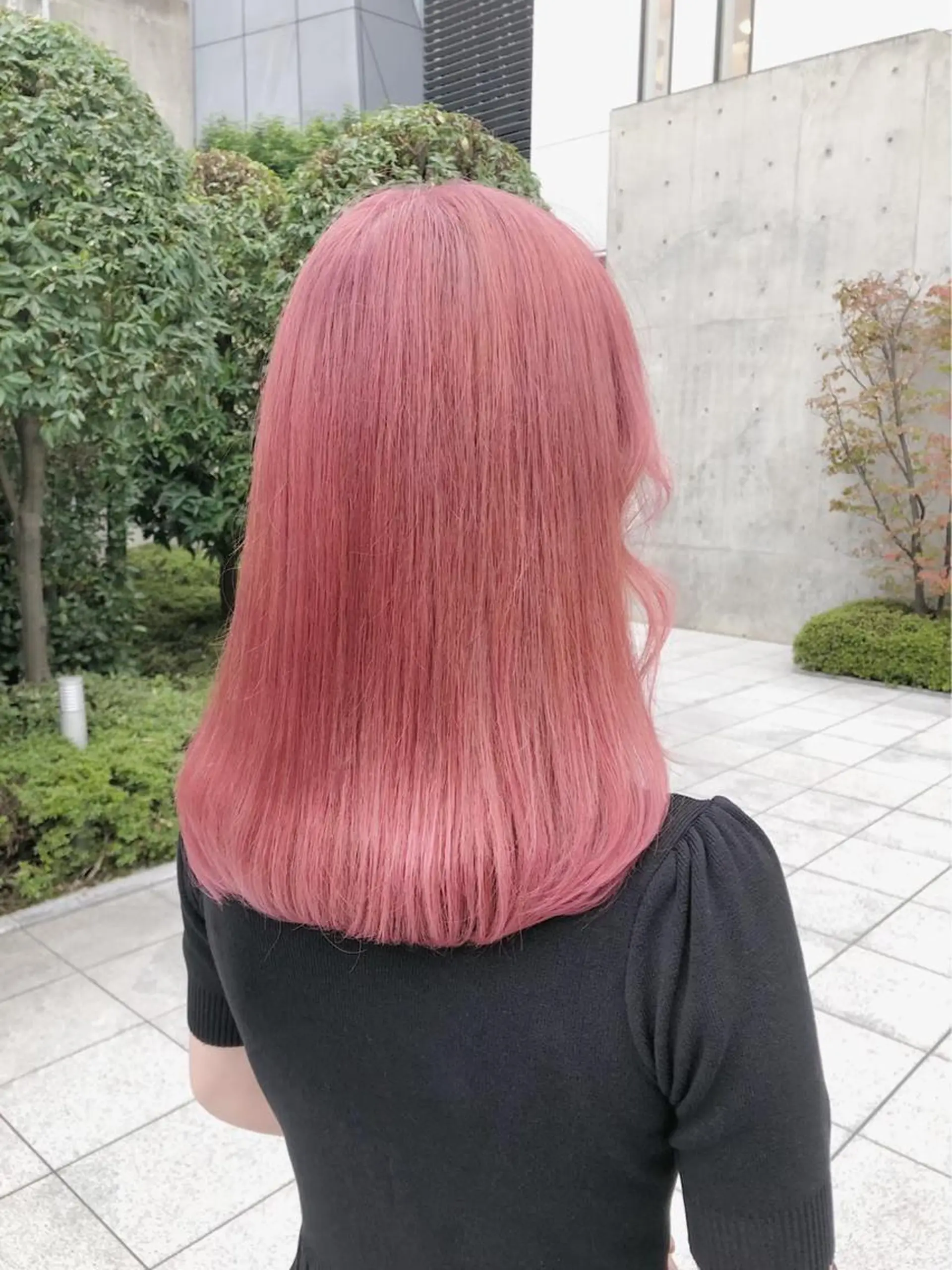 セミロング カラー ピンクカラー カット ヘアカラー トリートメント ダブルカラー特化💍 tiam💍韓国ヘアのヘアスタイル