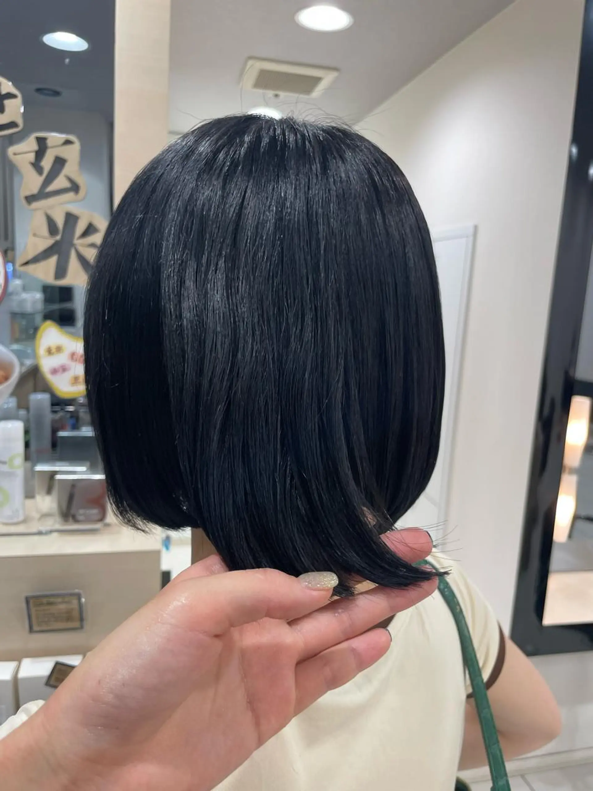 ショート カラー アッシュ ブルーカラー ブルーアッシュ クロスパーマ/うる艶 カラー/Kurumiのヘアスタイル