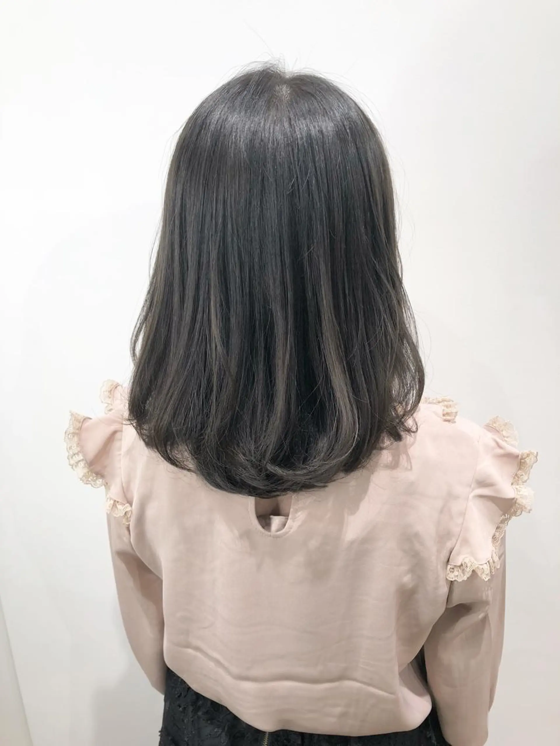 ミディアム 🌙HIZUKI🌙 ハイトーン 艶髪のヘアスタイル