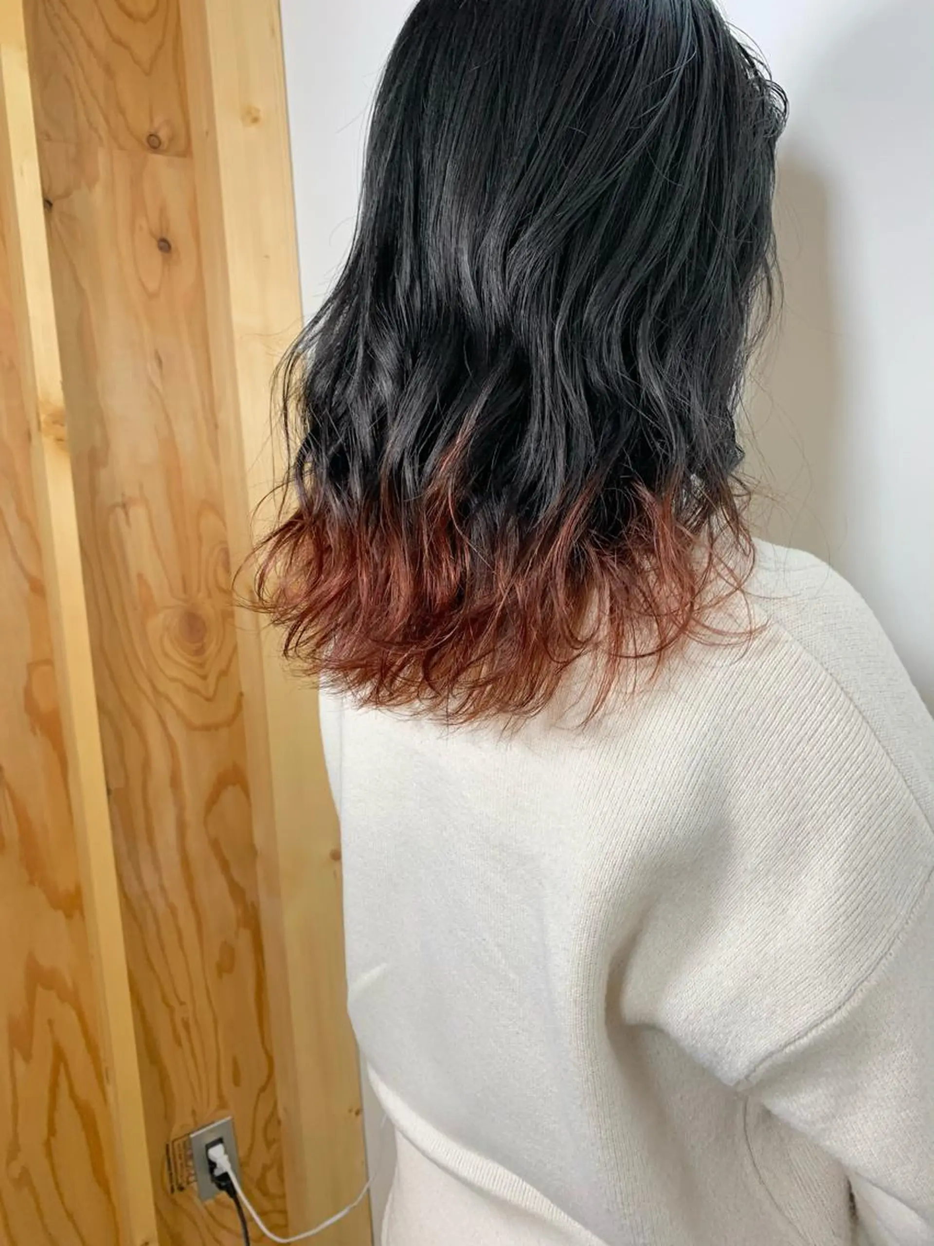 セミロング カラー オレンジ カット ヘアカラー トリートメント tension 【テンション】のヘアスタイル