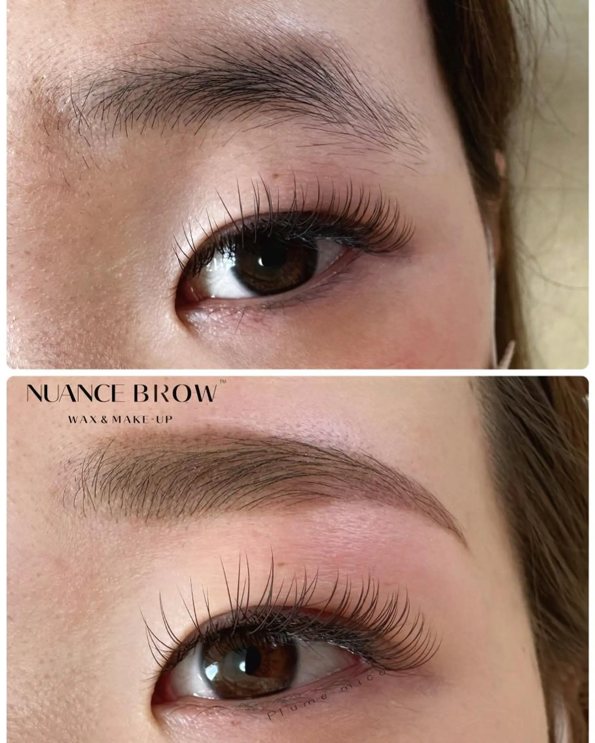 アイブロウ ワックス脱毛 Plume micoのマツエク・マツパデザイン