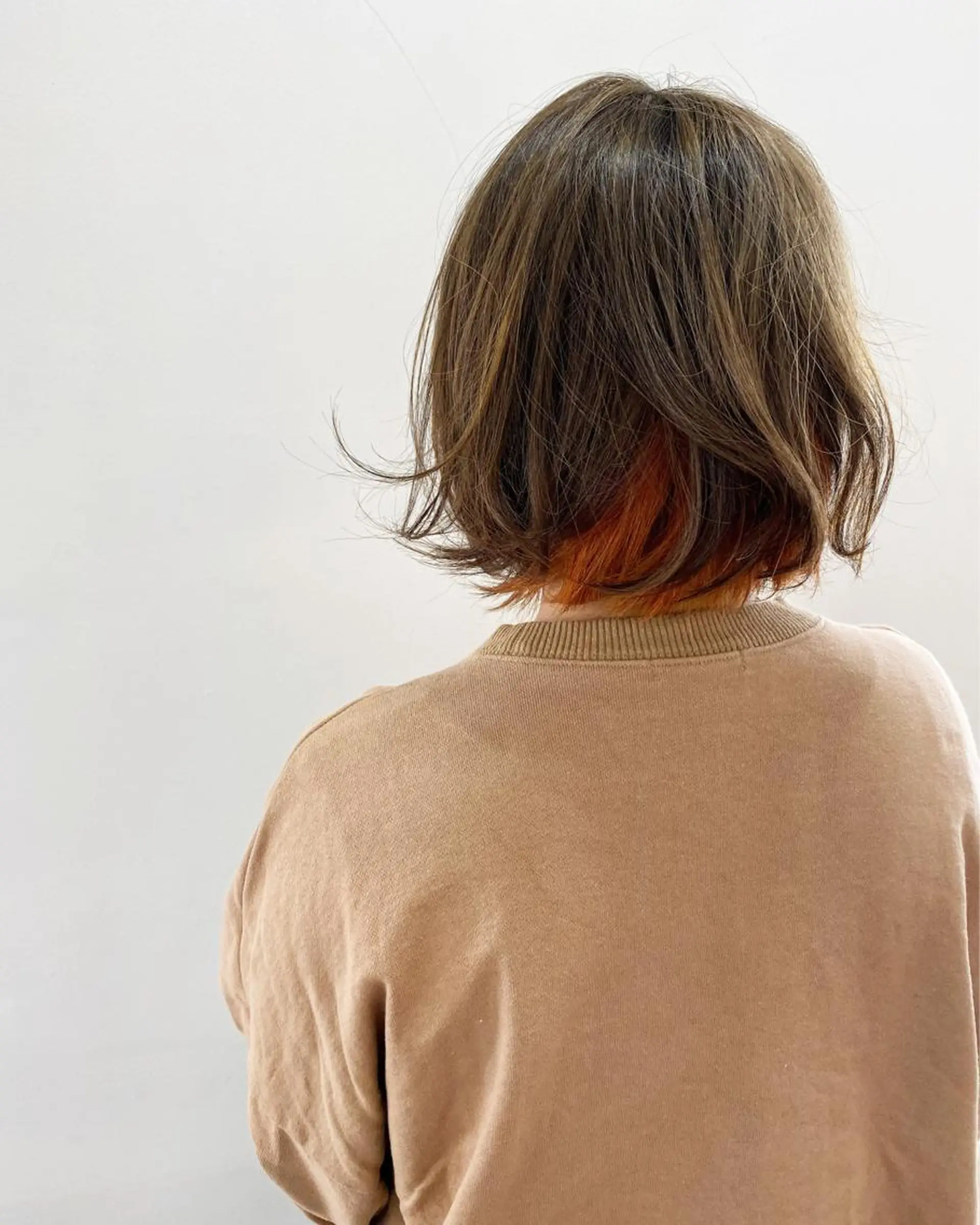 カラー ベージュカラー オレンジ カット ヘアカラー WATANABE MISAKIのヘアスタイル