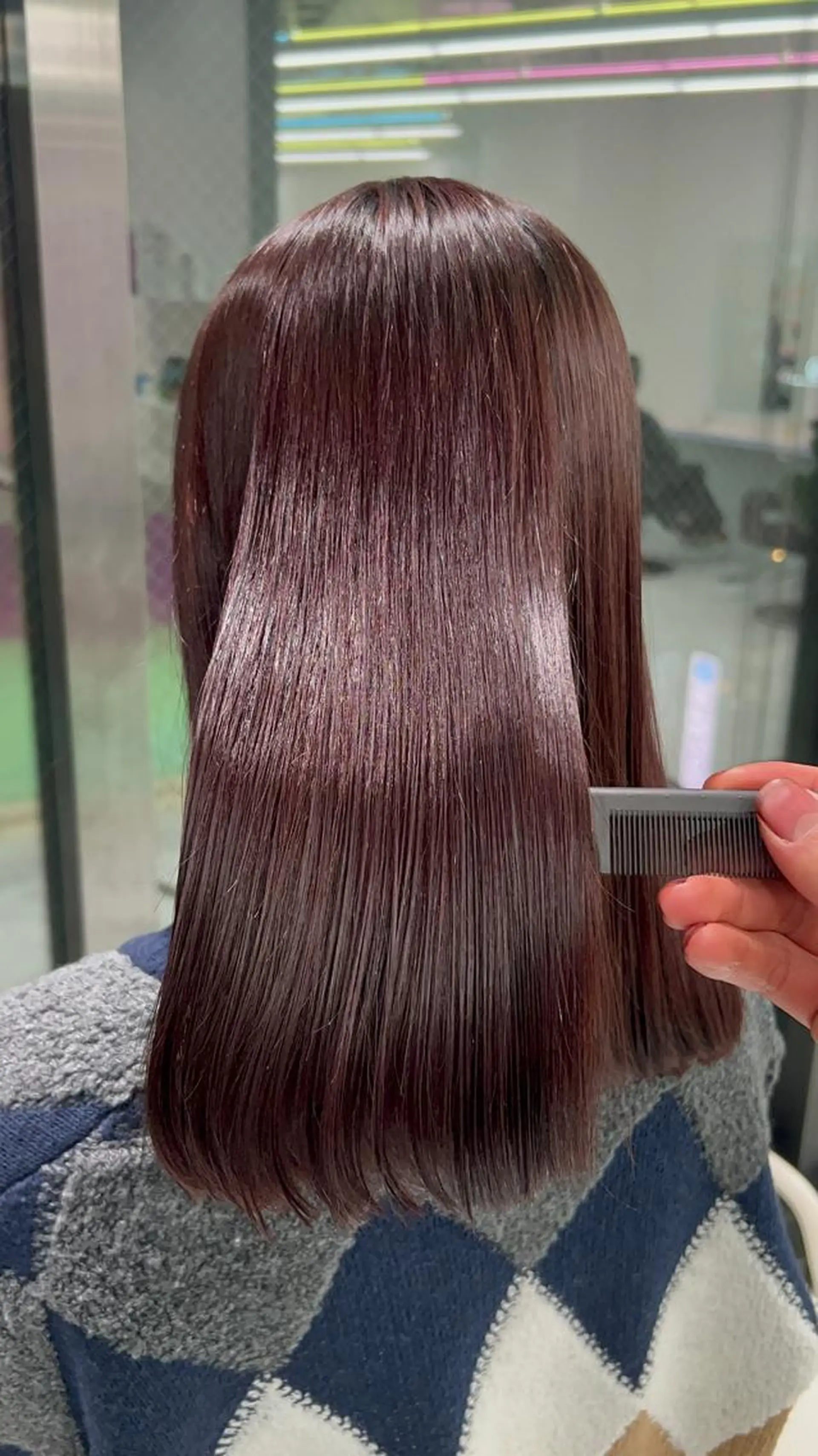 セミロング カラー ヘアアレンジ ヘアカラー トリートメント ブリーチなしの達人 🌈KAITOのヘアスタイル