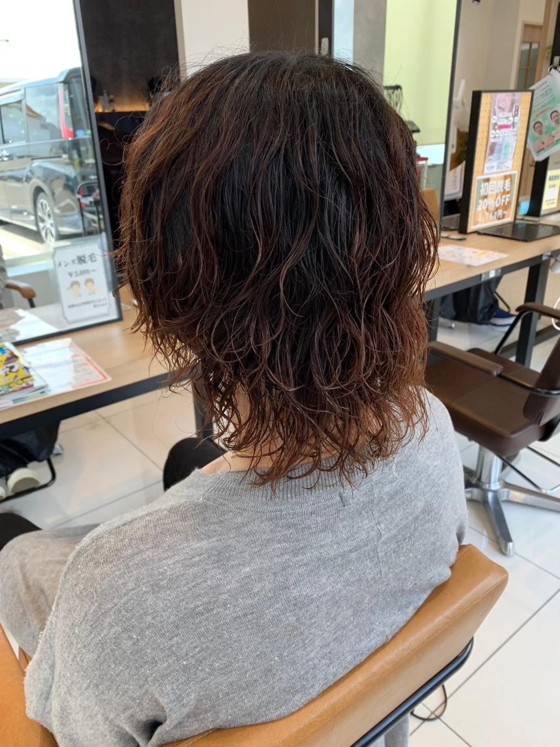 ミディアム カット パーマ トリートメント ルクール柏崎店　亀山 由樹のヘアスタイル
