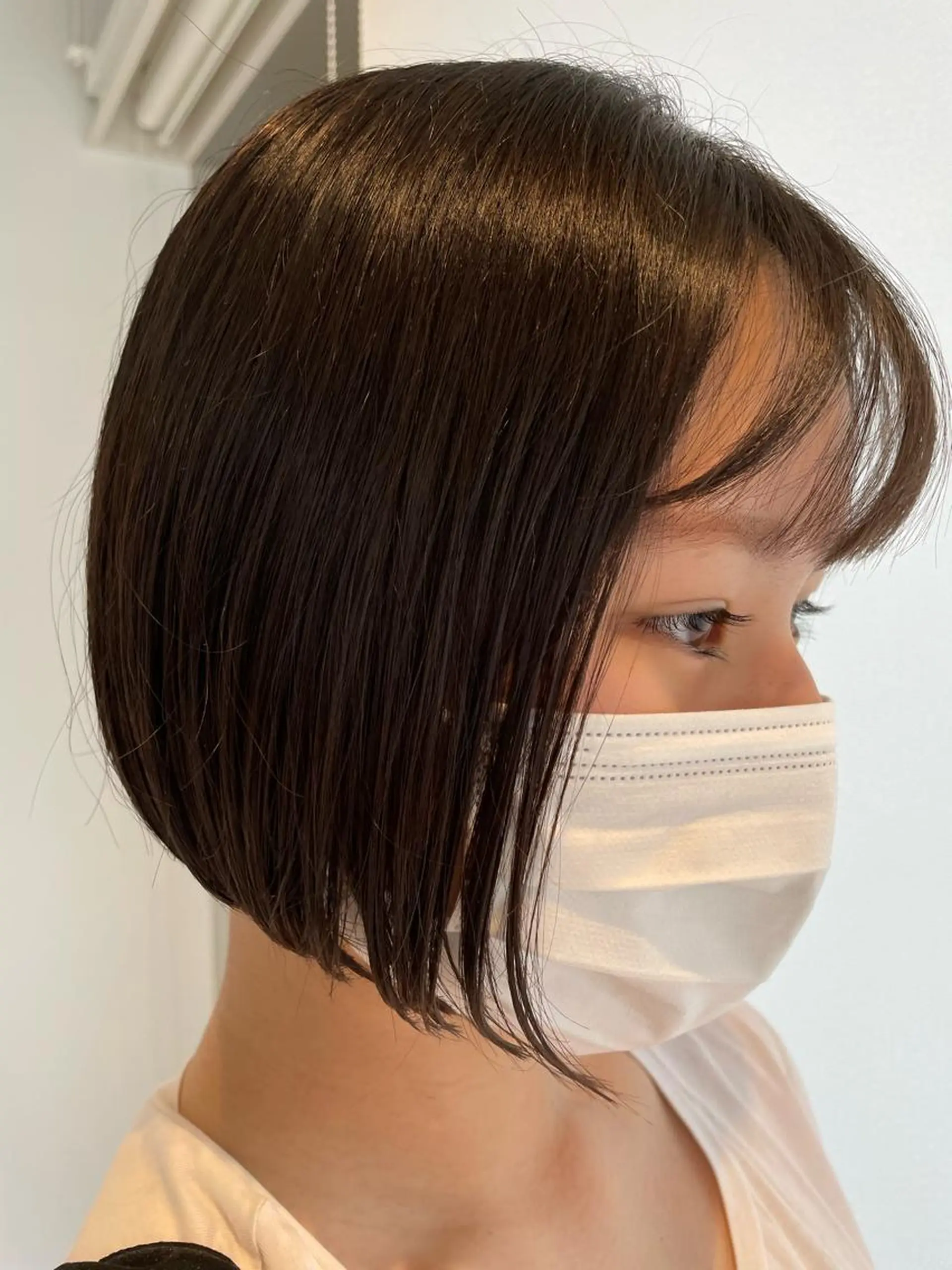 ショート 切りっぱなしボブ ボブ カット トリートメント 島本 燎のヘアスタイル