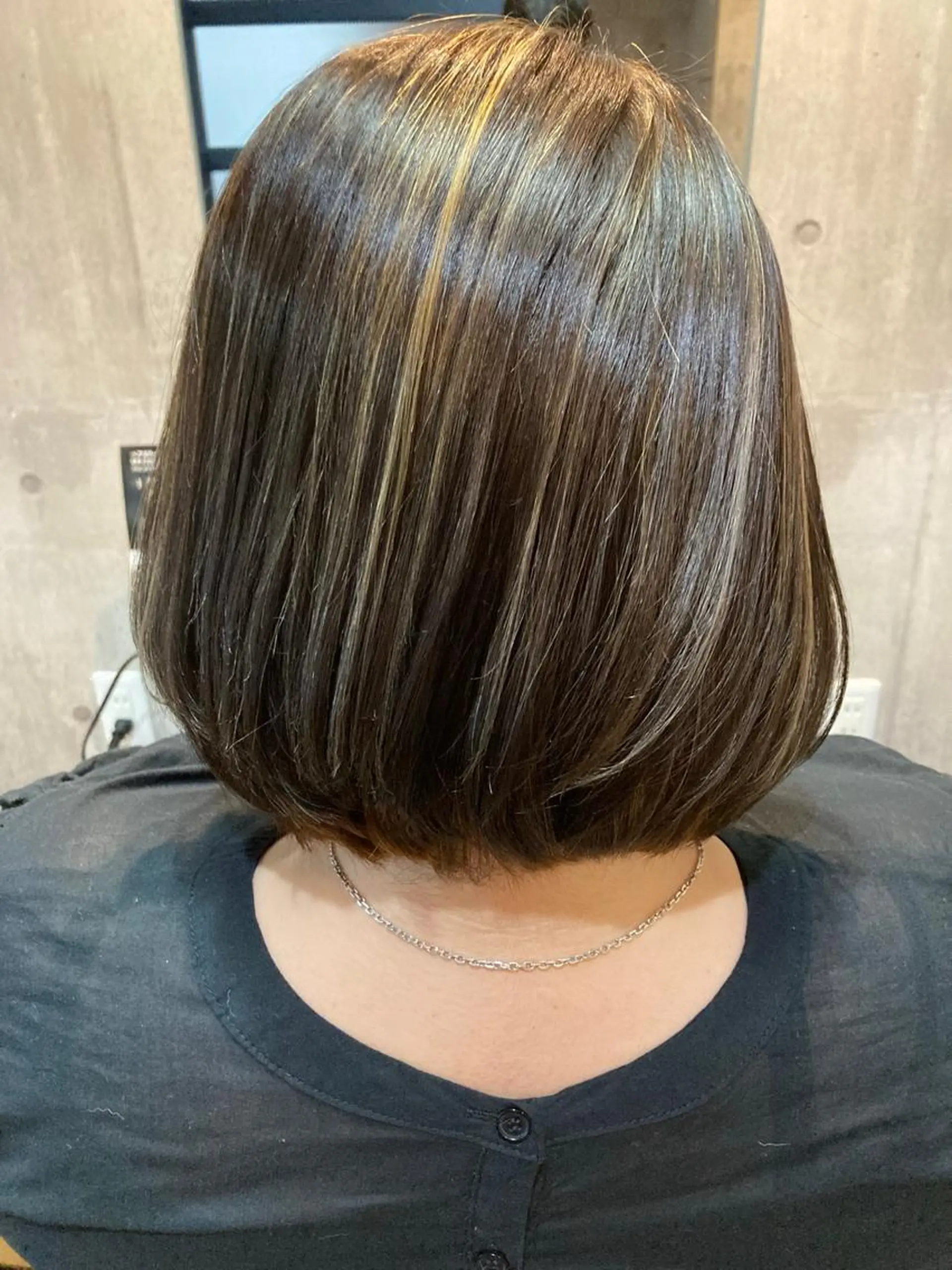 ショート カラー ハイライトカラー ボブ ハイライト 小野 【髪質改善】のヘアスタイル