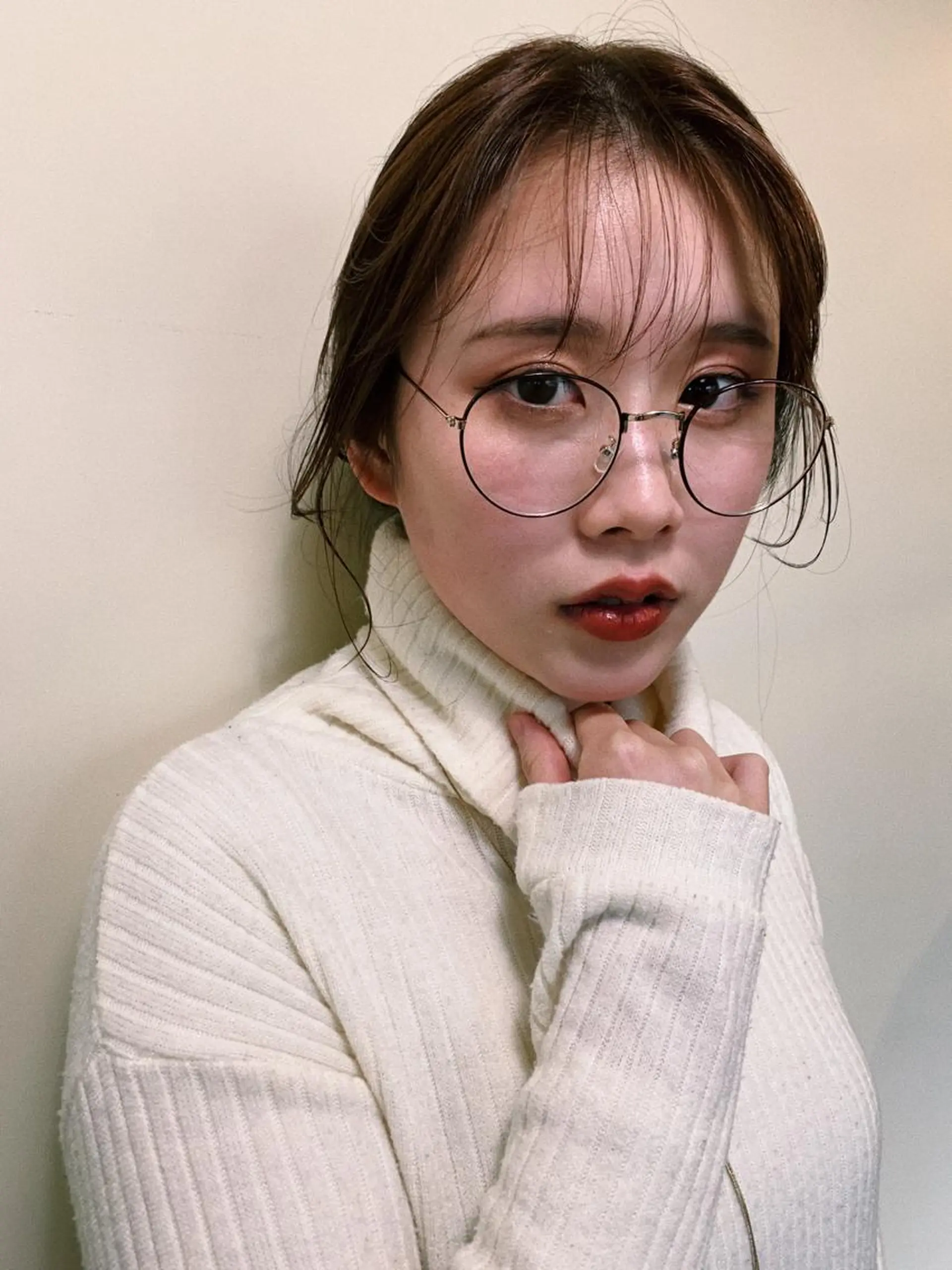 ロング カラー ヘアアレンジ お団子ヘア 薬院:今泉/上川美幸 小顔ボブ/暗髪カラーのヘアスタイル