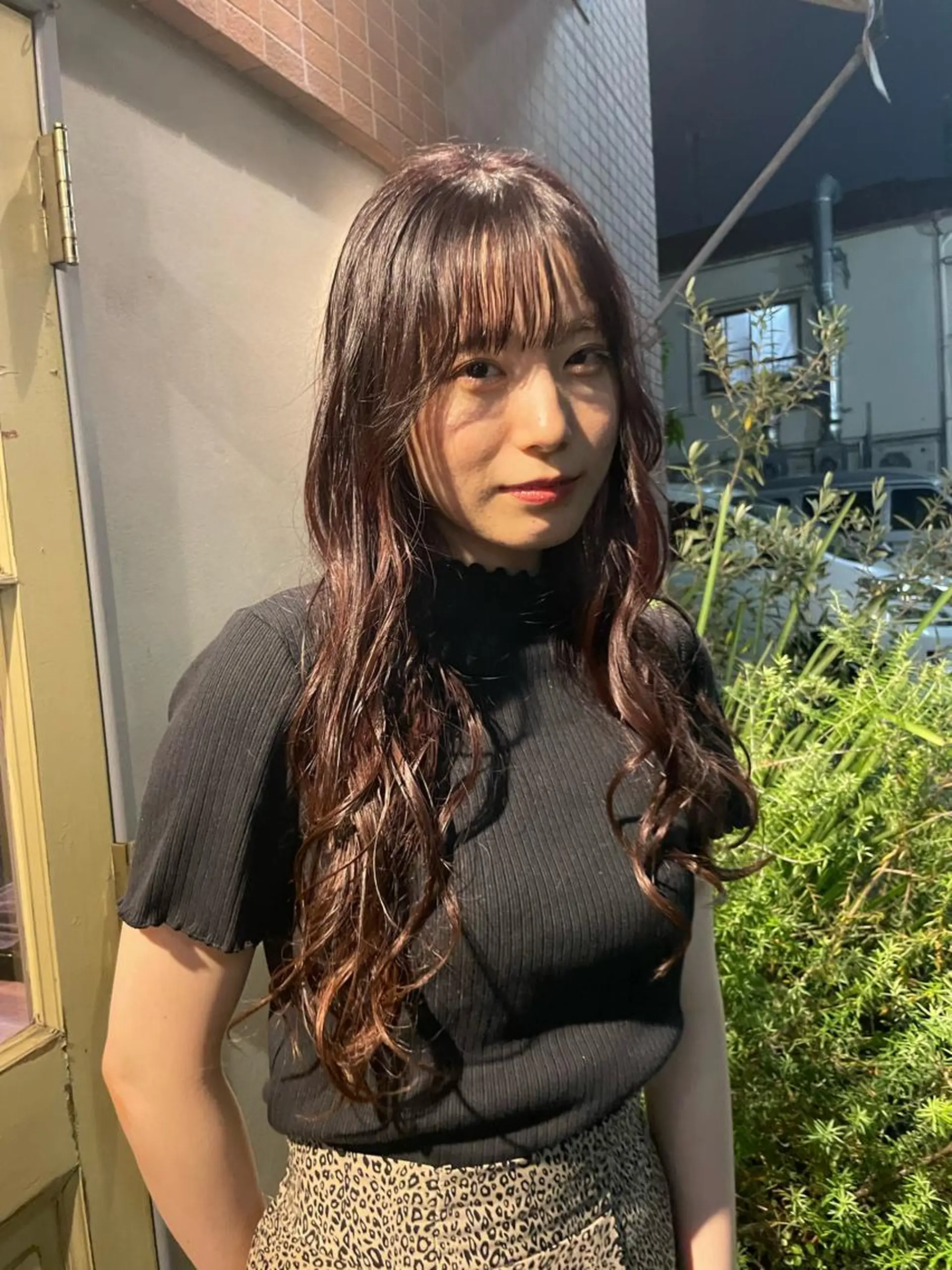 ロング カラー カット パーマ KURIA‪‪*⋆ஐ ブリーチ/韓国ヘアのヘアスタイル