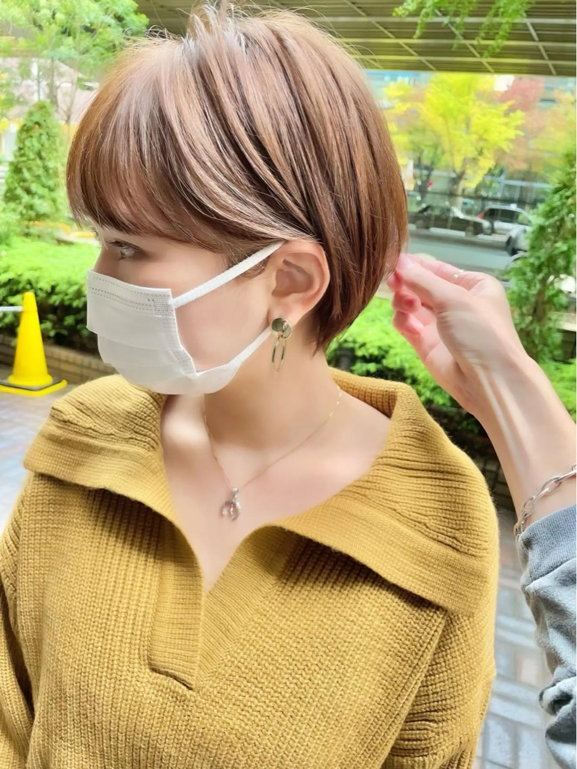 ショート ショート ボブ 梅田 木戸健人のヘアスタイル