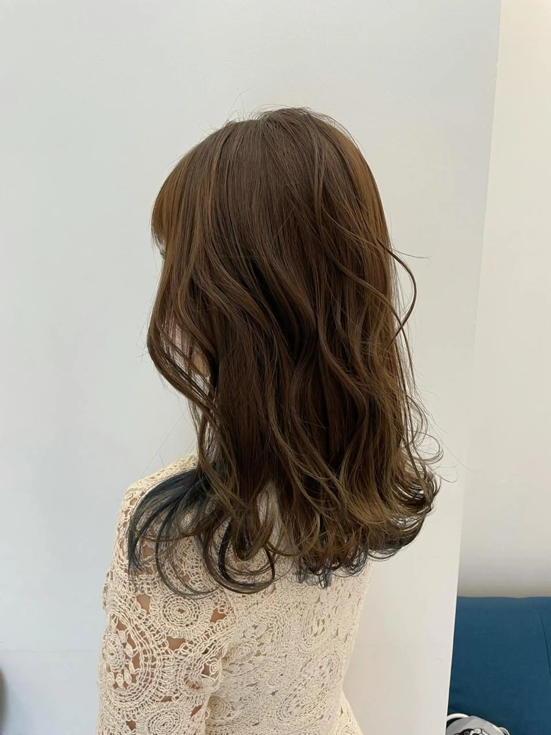 ミディアム カラー ネイビーカラー ヘアカラー トリートメント ヘアセット 栄/久屋大通り/韓国 /透明感/横山🩵のヘアスタイル