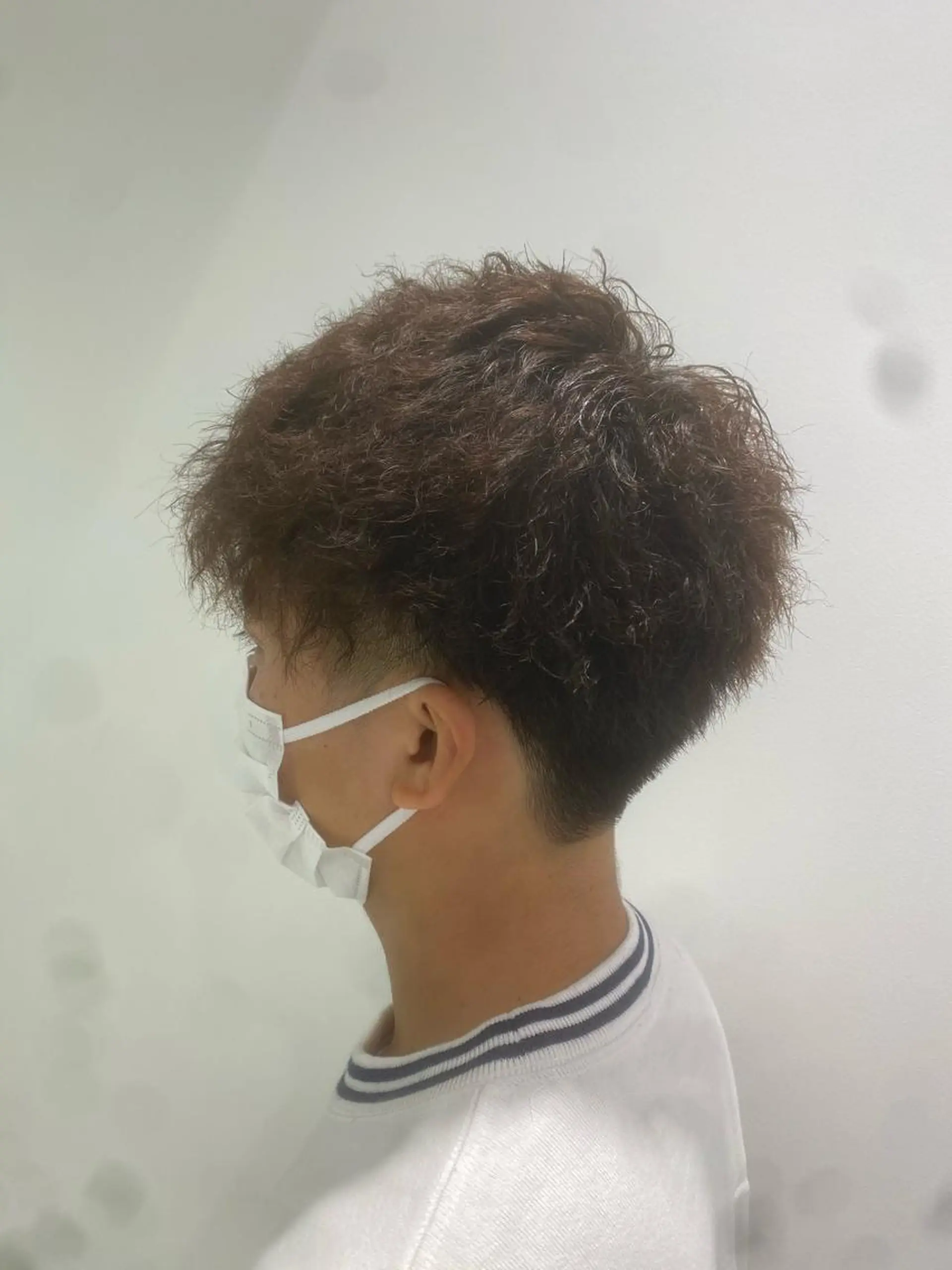 ショート カラー パーマ ヘアアレンジ メンズ ネイル マツエク・マツパ 韓国風ベージュ🤎 赤みなし🌿横浜🤎のヘアスタイル