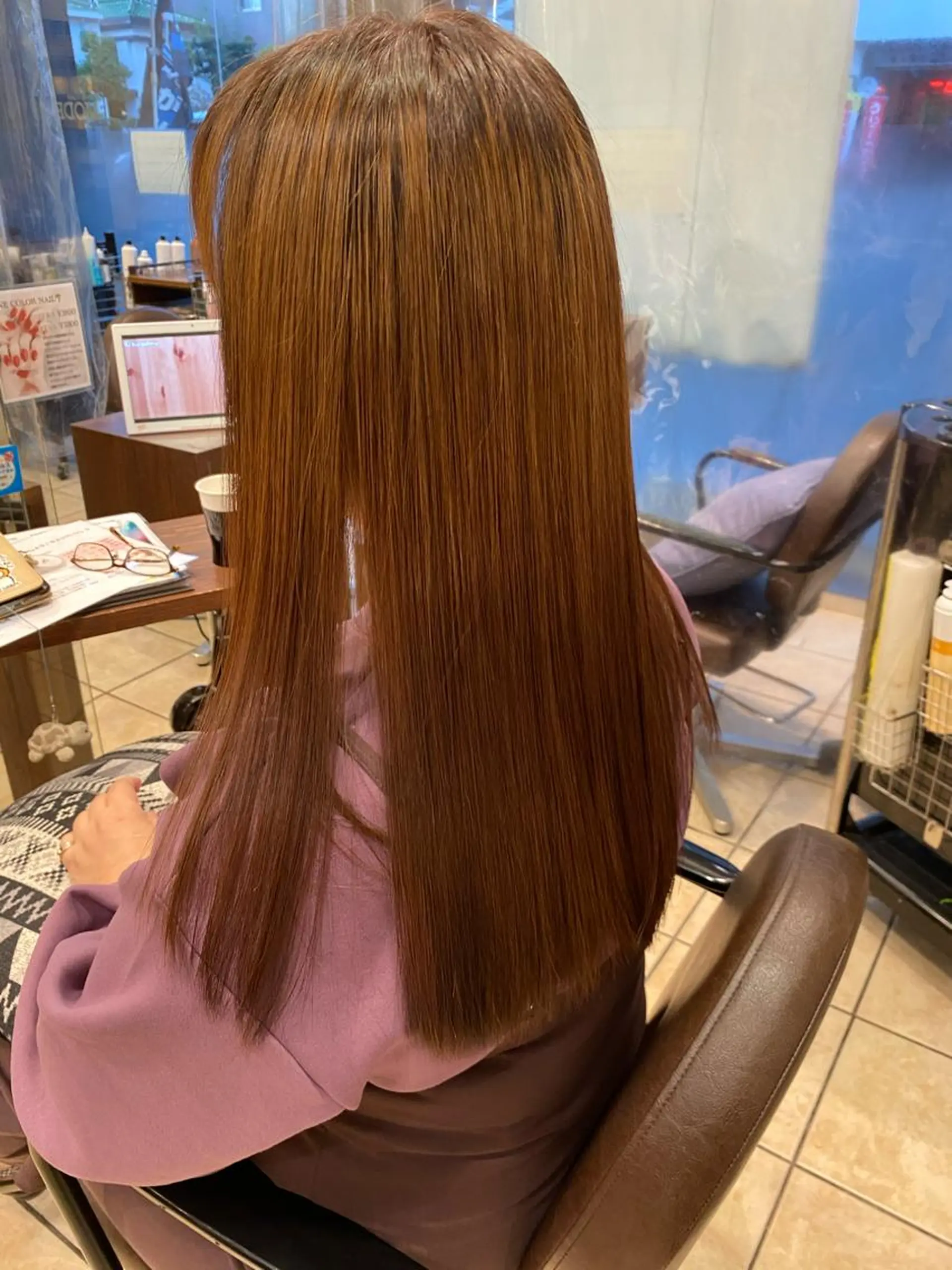 ロング トリートメント 酸熱トリートメント 髪質改善 髪質改善カラーゆうひのヘアスタイル