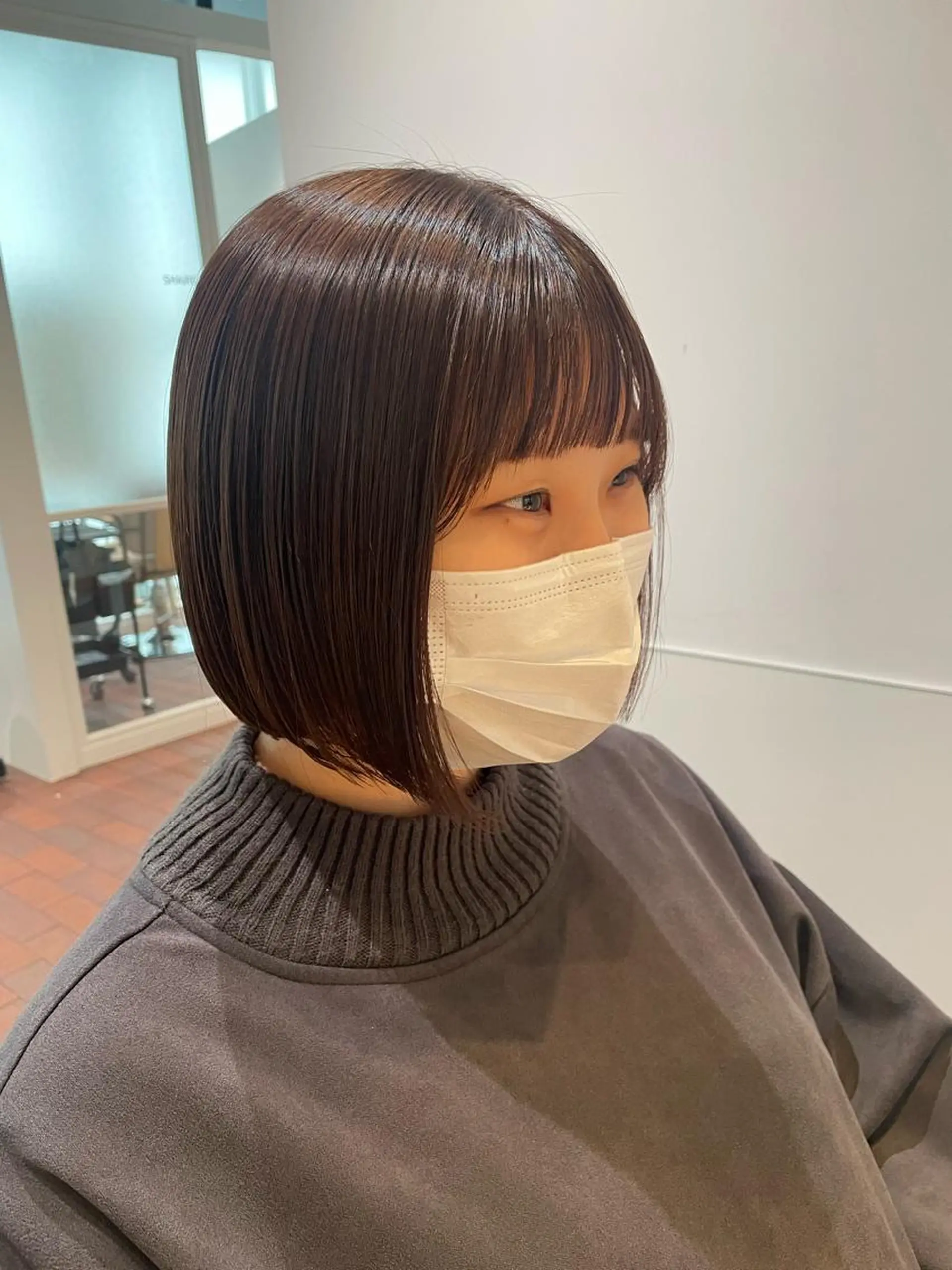 ショート カラー カット ヘアカラー トリートメント gotoday　shaire　saron所属・miu. ボブ/透け感カラーのヘアスタイル