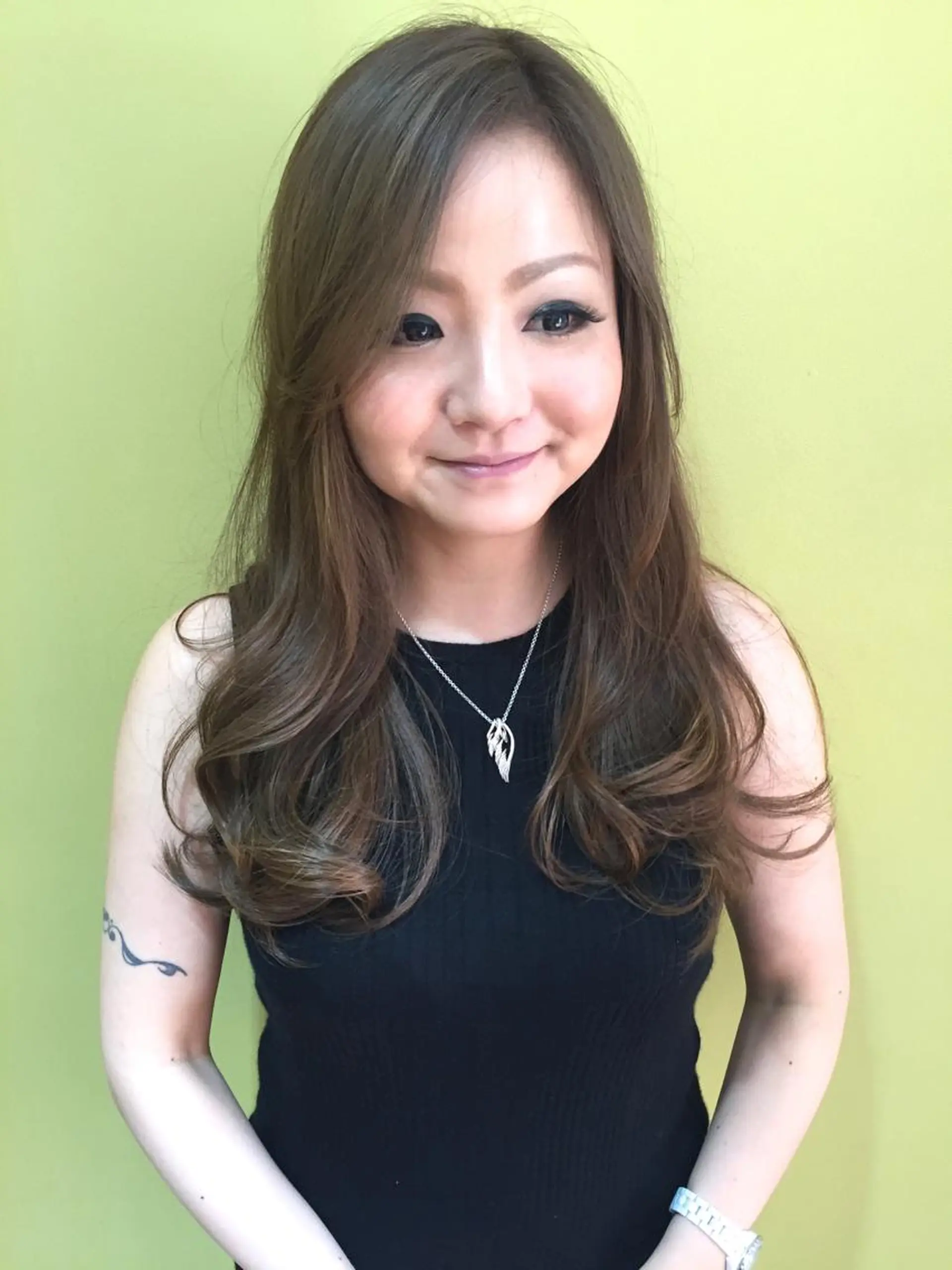 ロング カラー パーマ カット ヘアカラー 鬼頭 洋吏のヘアスタイル