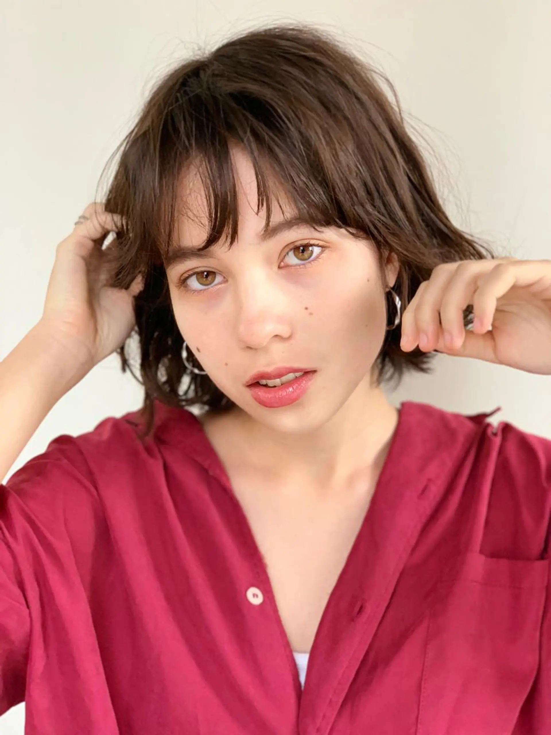 ミディアム カラー 四ッ井 翔のヘアスタイル