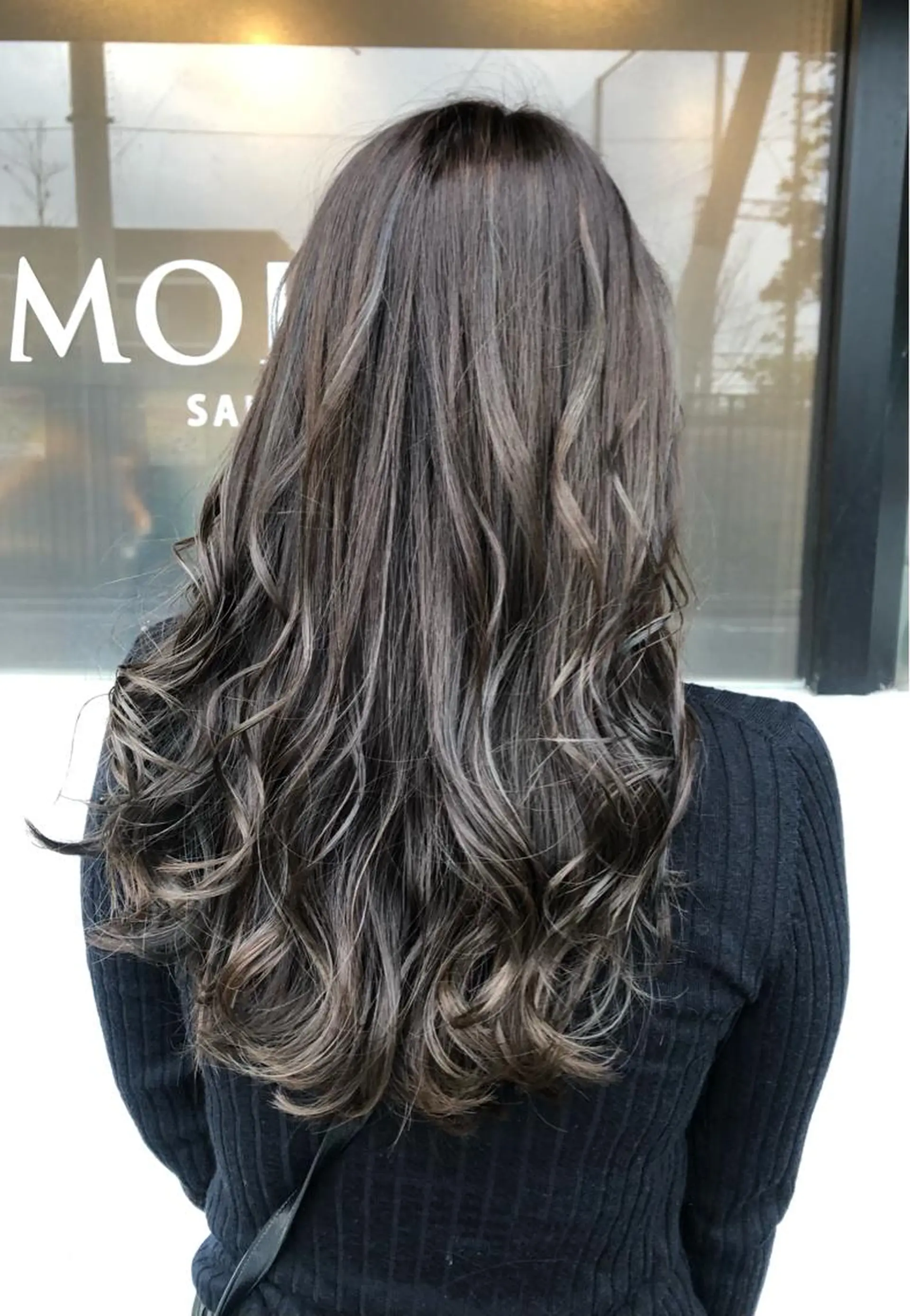 ロング カラー MOLLA 浅香山店所属・谷口ゆめ/縮毛矯正/ 大人女子/眉ワックスのヘアスタイル